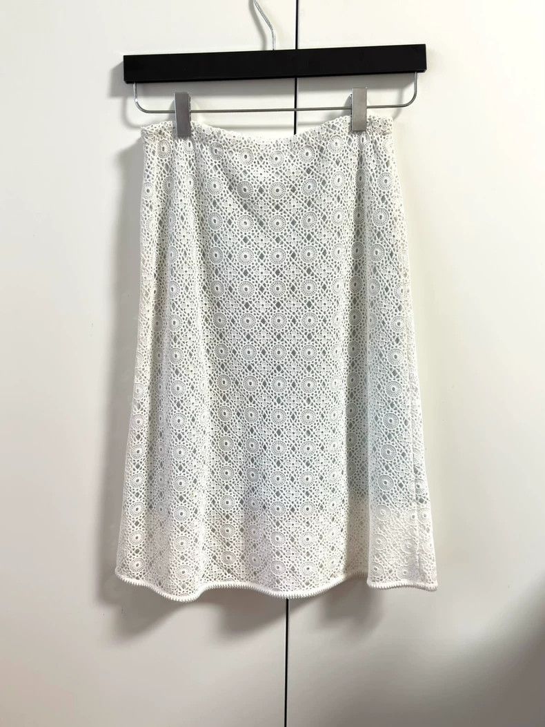 Dior Dior Hollow-out lace floral skirt Size 25" / US 0 / IT 36 - 3 Thumbnail