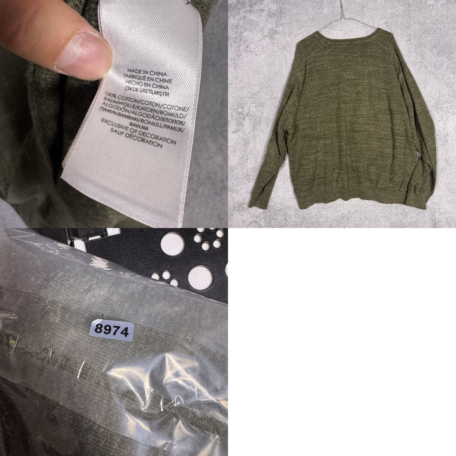Polo Ralph Lauren VINTAGE Polo Ralph Lauren Sweatshirt Mens XXL 2XL Crewneck Knit Pullover Sweater Cotton Green Size US XXL / EU 58 / 5 - 8 Thumbnail