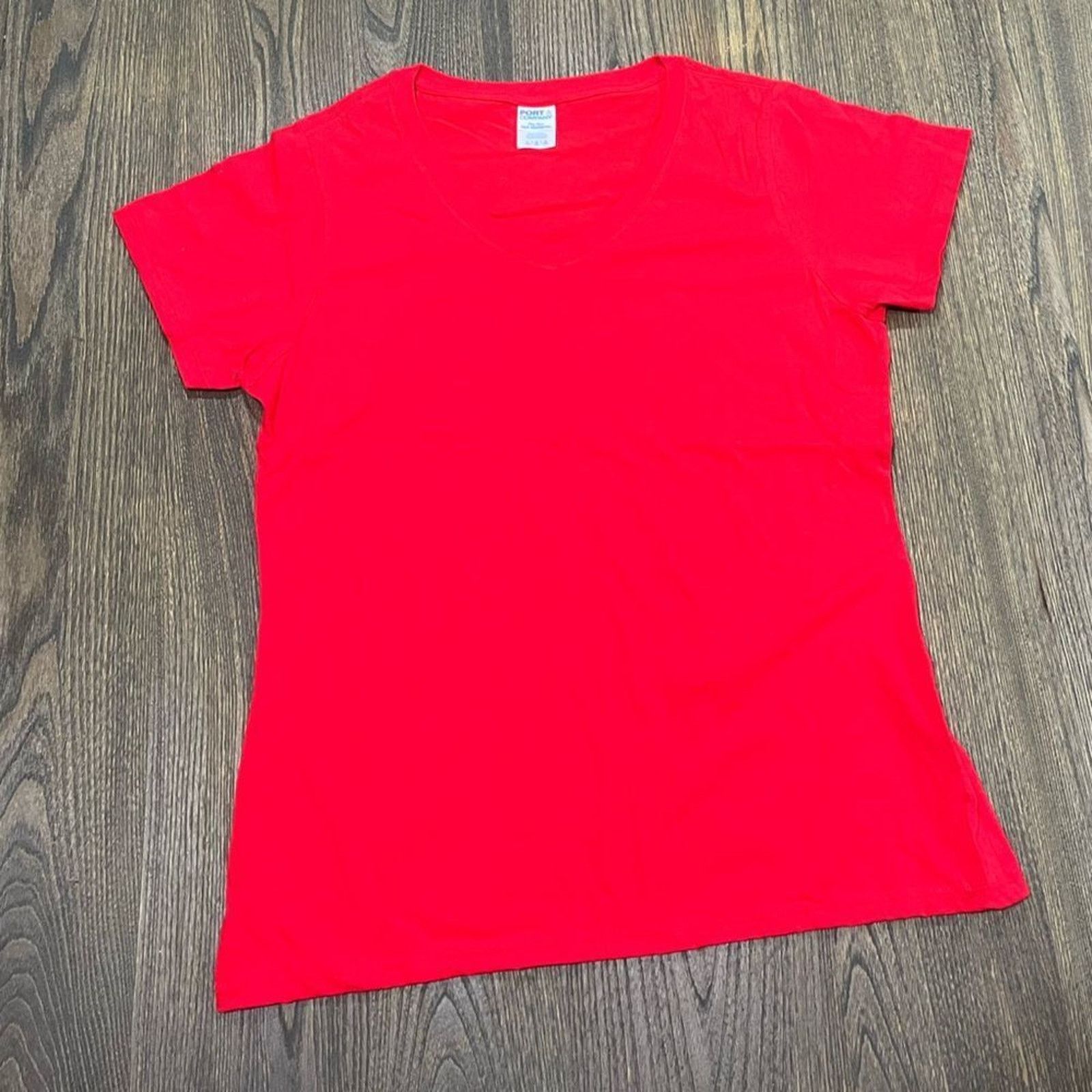Vintage NWOT Port & Company 2 Pack Womens Shirts Short Sleeve Size L Size L / US 10 / IT 46 - 4 Thumbnail