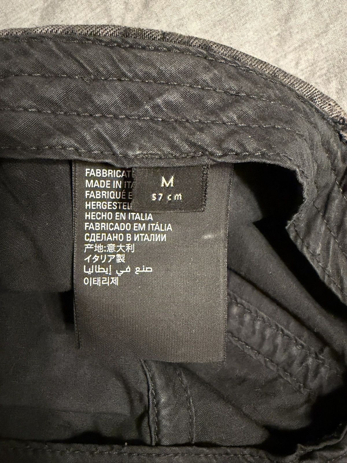 Balenciaga Balenciaga Hat Designer Rare Black Washed Logo Luxury Faded Size ONE SIZE - 4 Thumbnail
