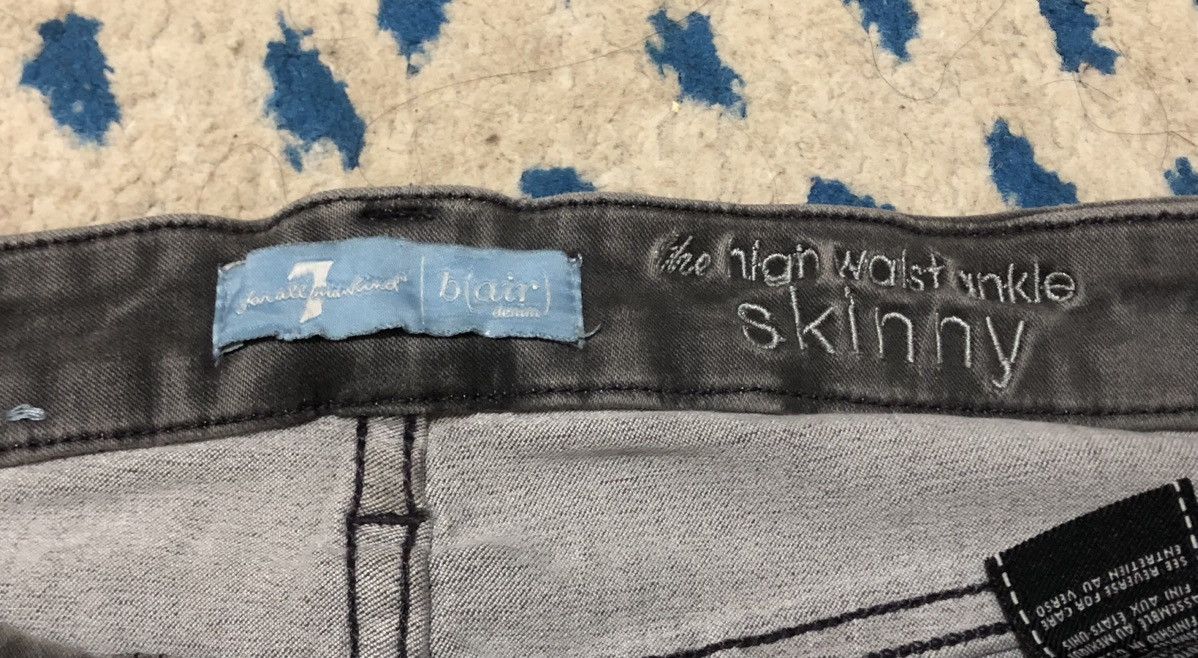7 For All Mankind 7 For All Mankind high waist ankle skinny Stretch Denim Size US 31 - 7 Thumbnail