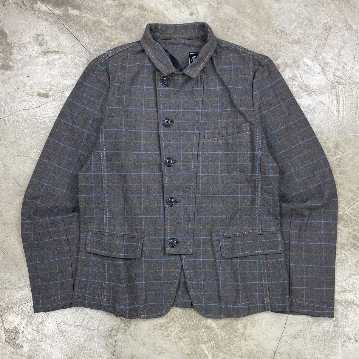 Final Home 90's Checked Tailored Blouson Size US S / EU 44-46 / 1 - 2 Thumbnail