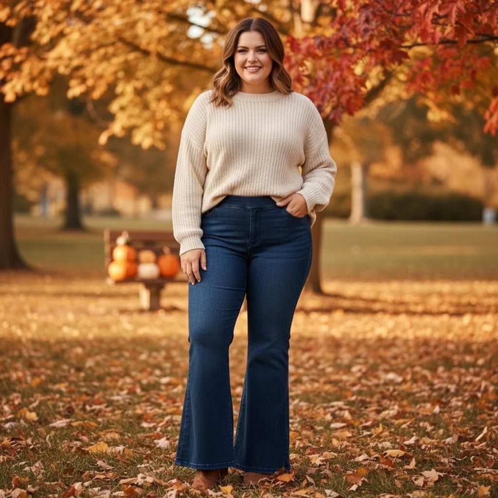 Free People Free People Bell Bottom Flare Pull On Jeans Size 32 Size 32" / US 10 / IT 46 - 1 Thumbnail