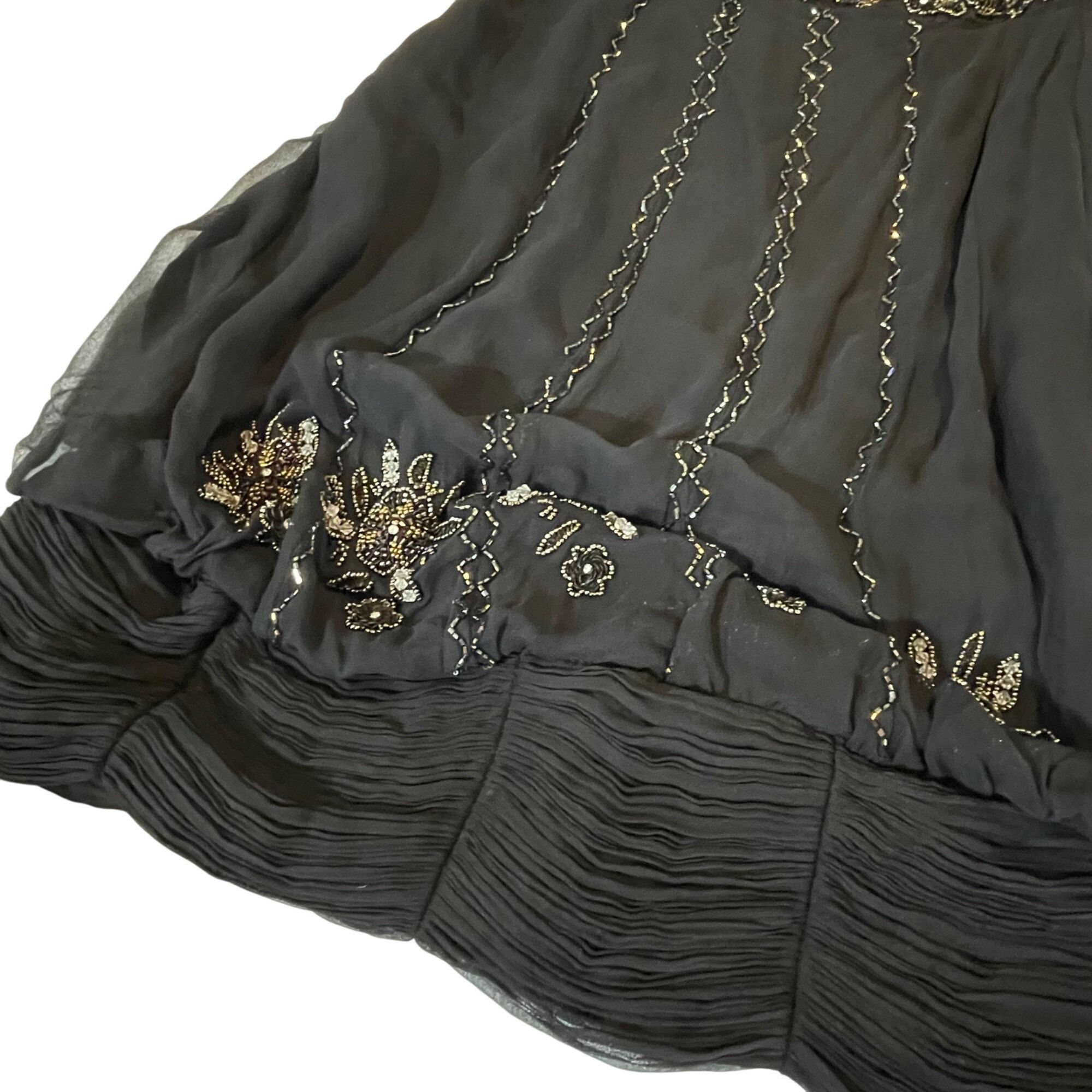 Adrianna Papell Adrianna Papell Black Beaded Halter Dress Size 12 Tags attac Size XL / US 12-14 / IT 48-50 - 10 Thumbnail