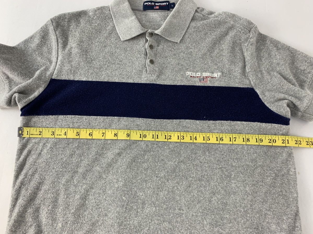 Ralph Lauren Sport Hype 90s Polo Sport Ralph Lauren Terry Cloth Polo Tee Tshirt Size US L / EU 52-54 / 3 - 10 Thumbnail