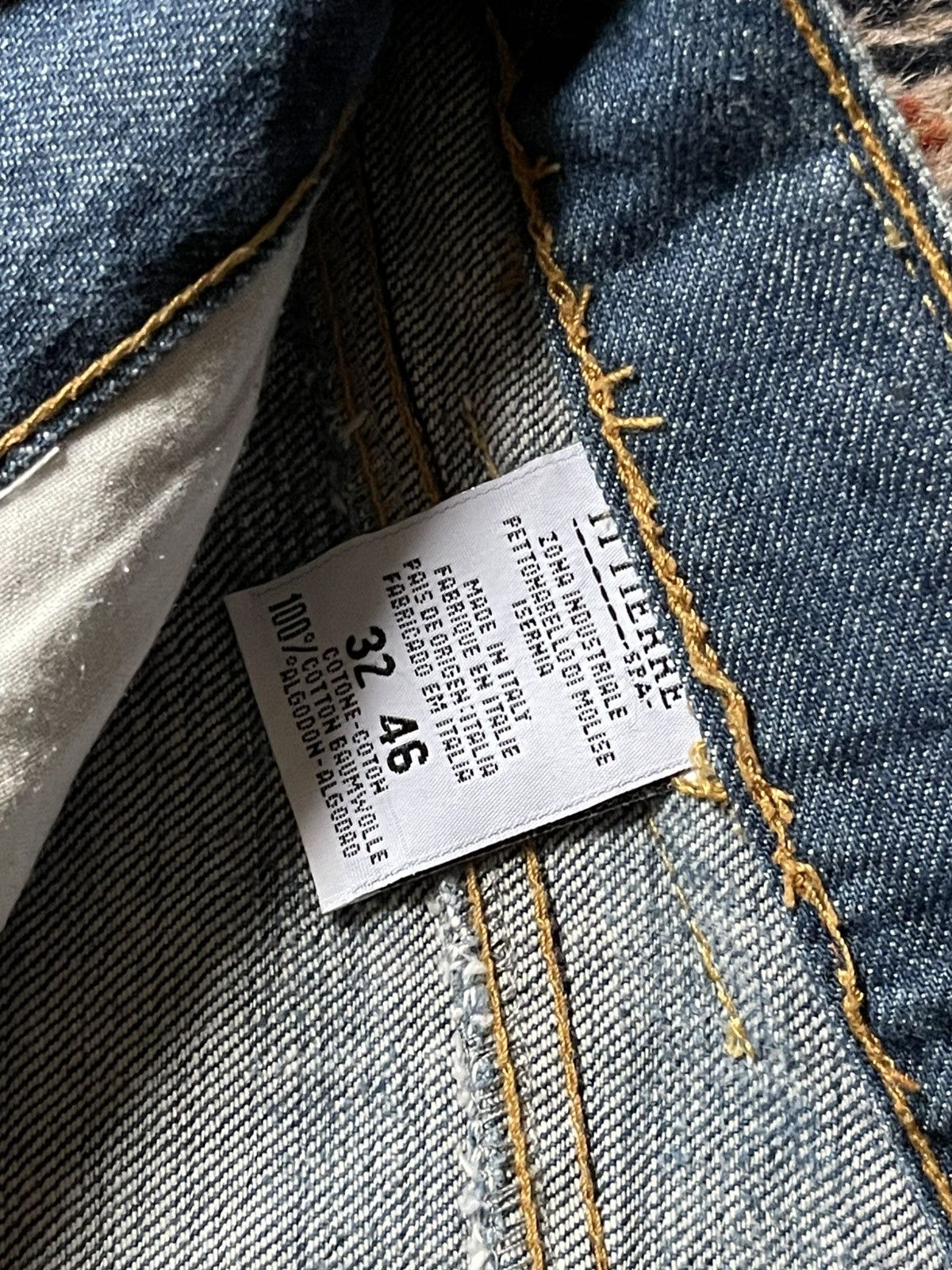 Dolce & Gabbana Dolce Gabbana Low Rise Jeans hybrid leather y2k Size 32" / US 10 / IT 46 - 5 Thumbnail