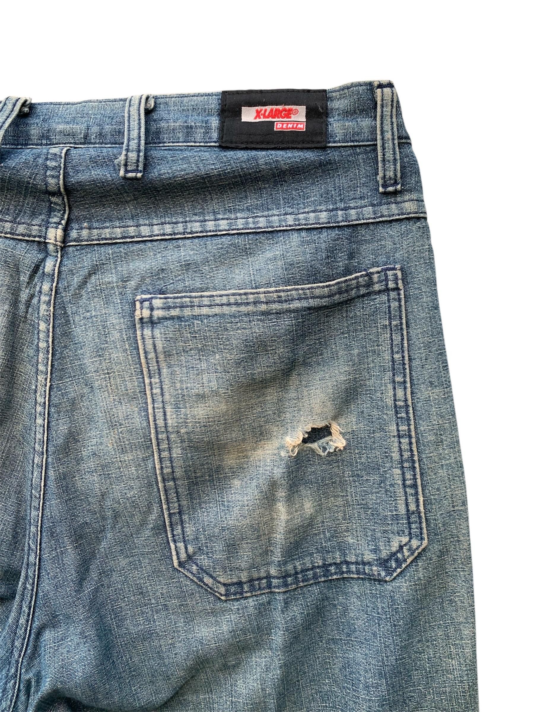 Vintage × X-LARGE × Xlarge Vintage Xlarge Denim Jeans Pants Size US 32 / EU 48 - 6 Thumbnail