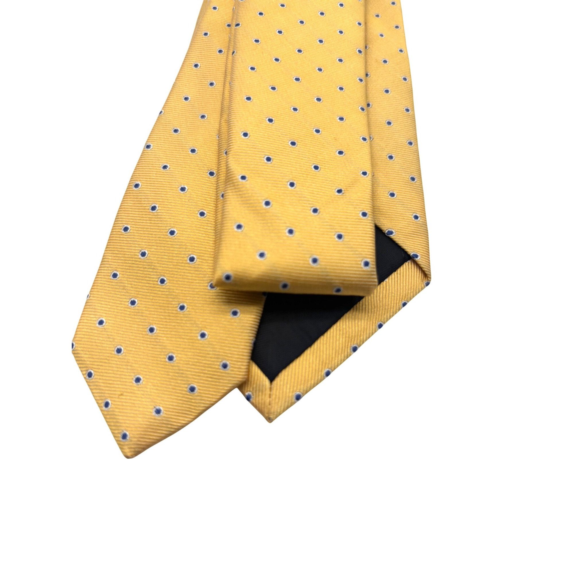 Perry Ellis Perry Ellis Portfolio Small Dot Men's Silk Tie,Yellow, OS Size ONE SIZE - 5 Thumbnail