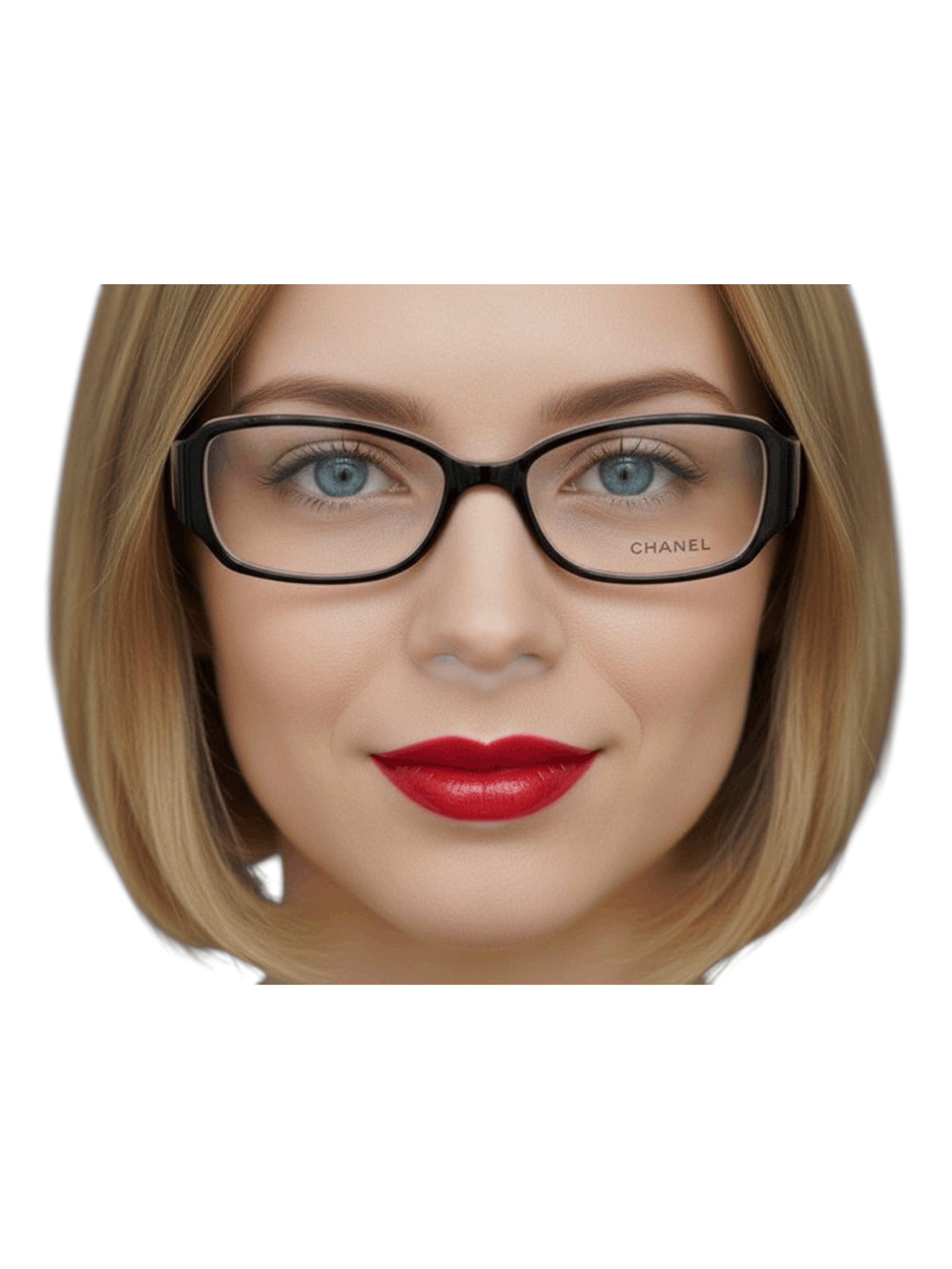 Chanel Chanel CC Logo Retro Oval Rimless Black 3097 Eyeglasses Y2K Size ONE SIZE - 8 Thumbnail