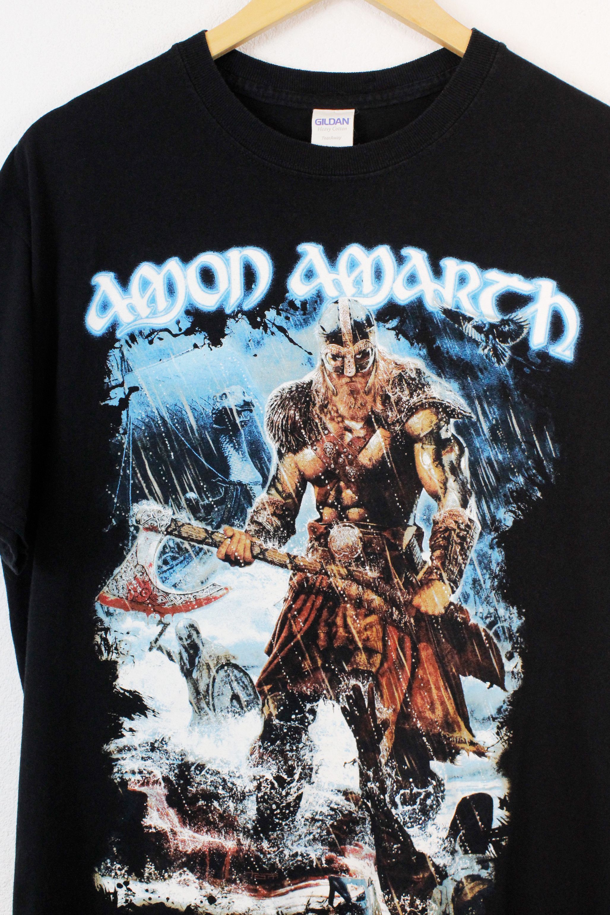 Band Tees × Vintage Vintage Amon Amarth Jomsviking Print Graphic Band Tee Size US L / EU 52-54 / 3 - 2 Thumbnail