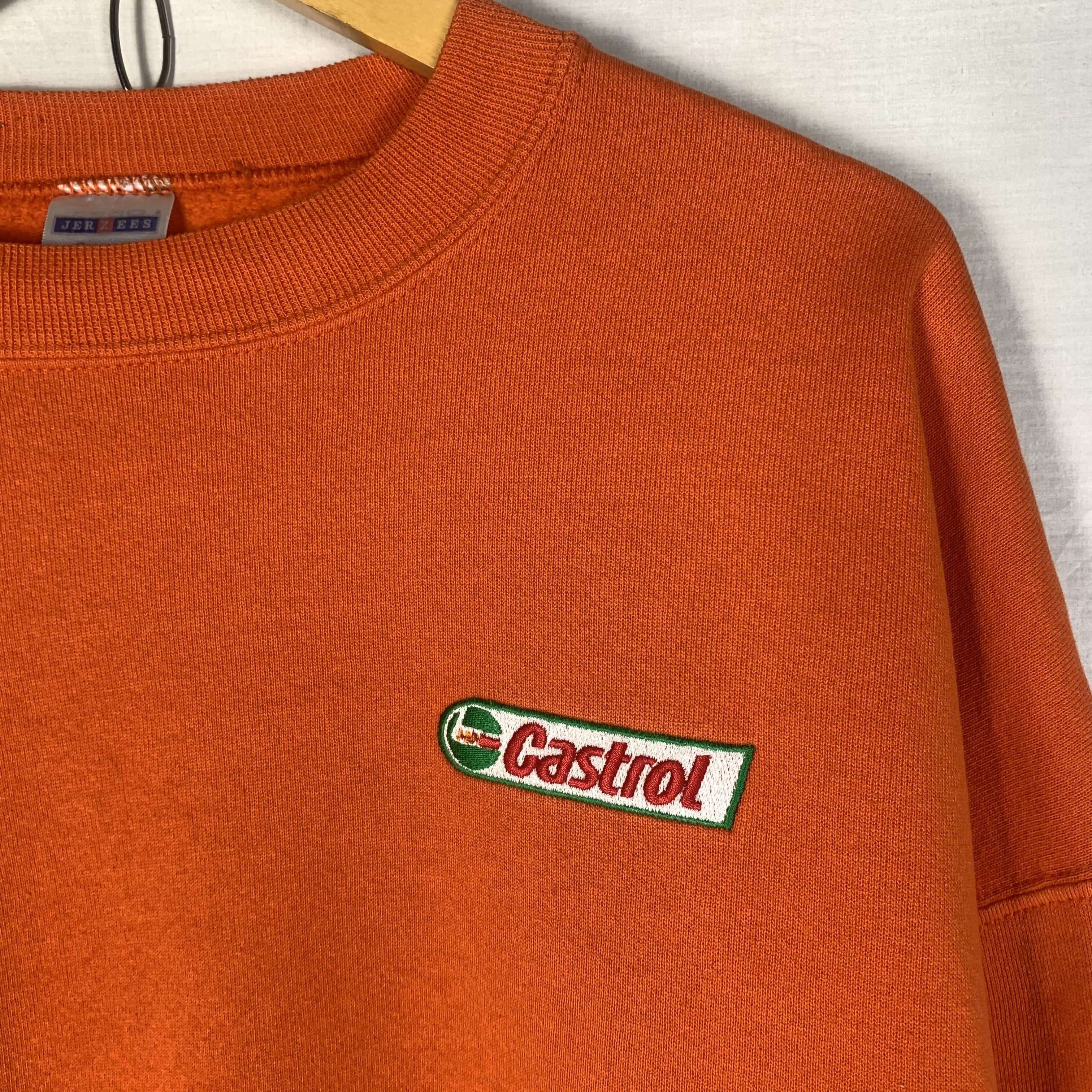 Gear for Sports Vintage Castrol Codec Orange Sweatshirt Crewneck Size US XL / EU 56 / 4 - 4 Thumbnail