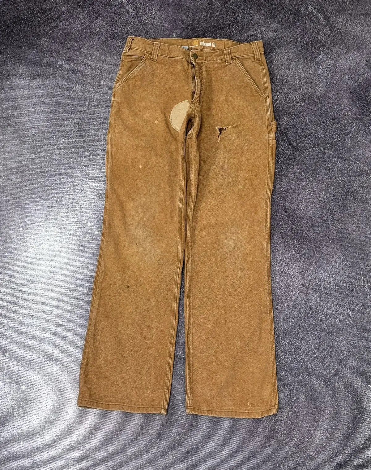 Carhartt × Vintage Vintage Carhartt USA Work Hype Relaxed Fit Pants Jeans Size US 34 / EU 50 - 2 Thumbnail