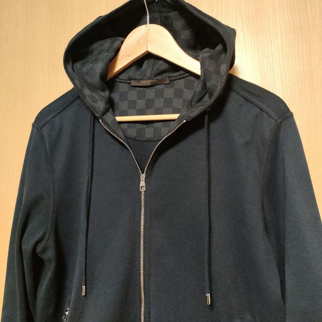 Louis Vuitton Louis Vuitton Black Damier Hoodie Parka Size US XS / EU 42 / 0 - 2 Thumbnail