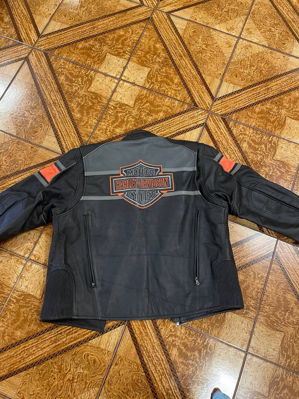 Harley Davidson 🔥 Harley-Davidson Genuine Leather Biker Jacket 🔥 Size US XXL / EU 58 / 5 - 4 Thumbnail