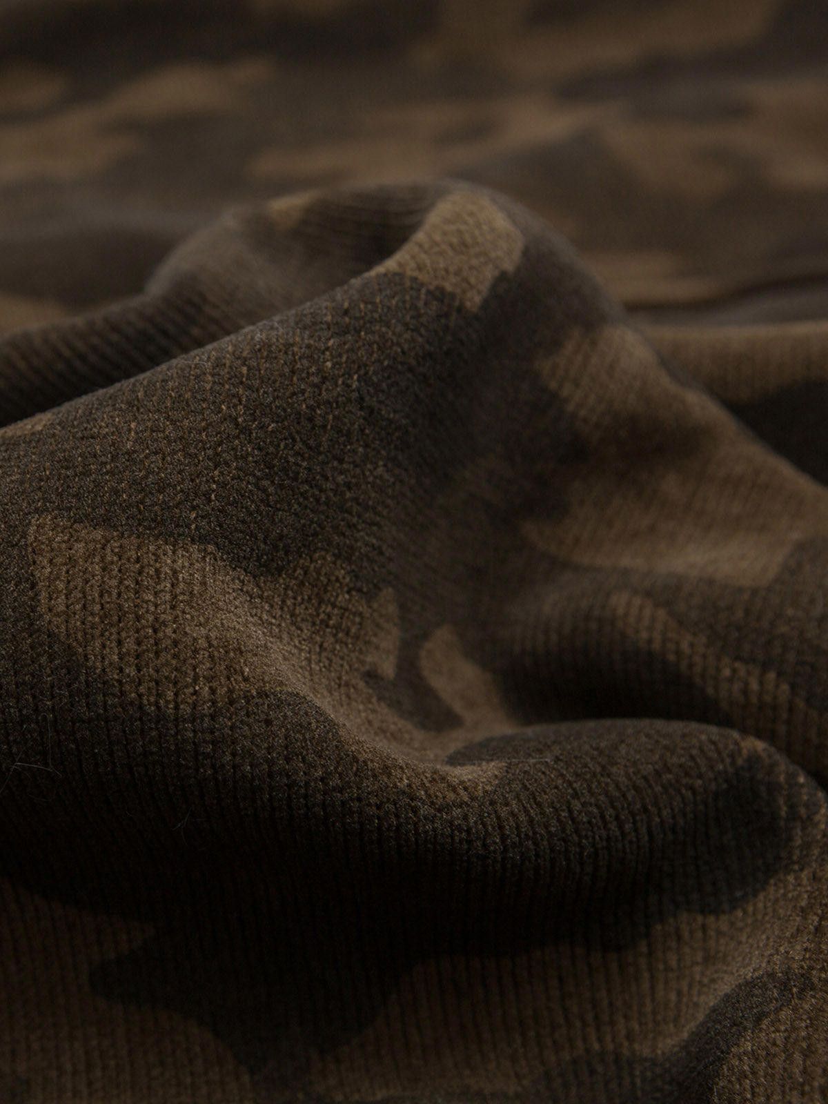 Japanese Brand Camouflage Spliced Fur Hooded Fleece Jacket - 2262 Size US M / EU 48-50 / 2 - 8 Thumbnail