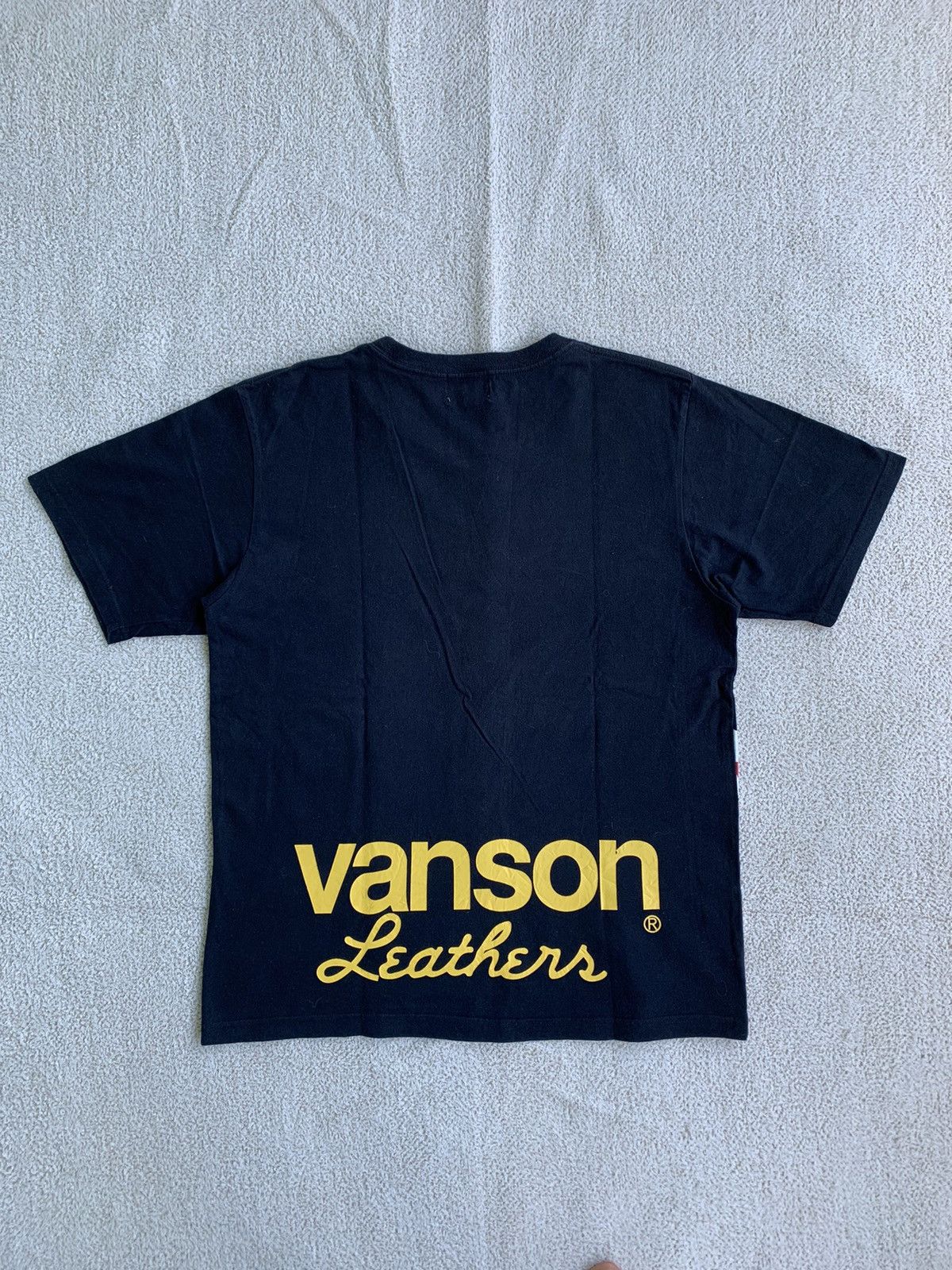 If Six Was Nine × Japanese Brand × Vanson Leathers Vanson Big Logo Tshirt Size US M / EU 48-50 / 2 - 2 Thumbnail