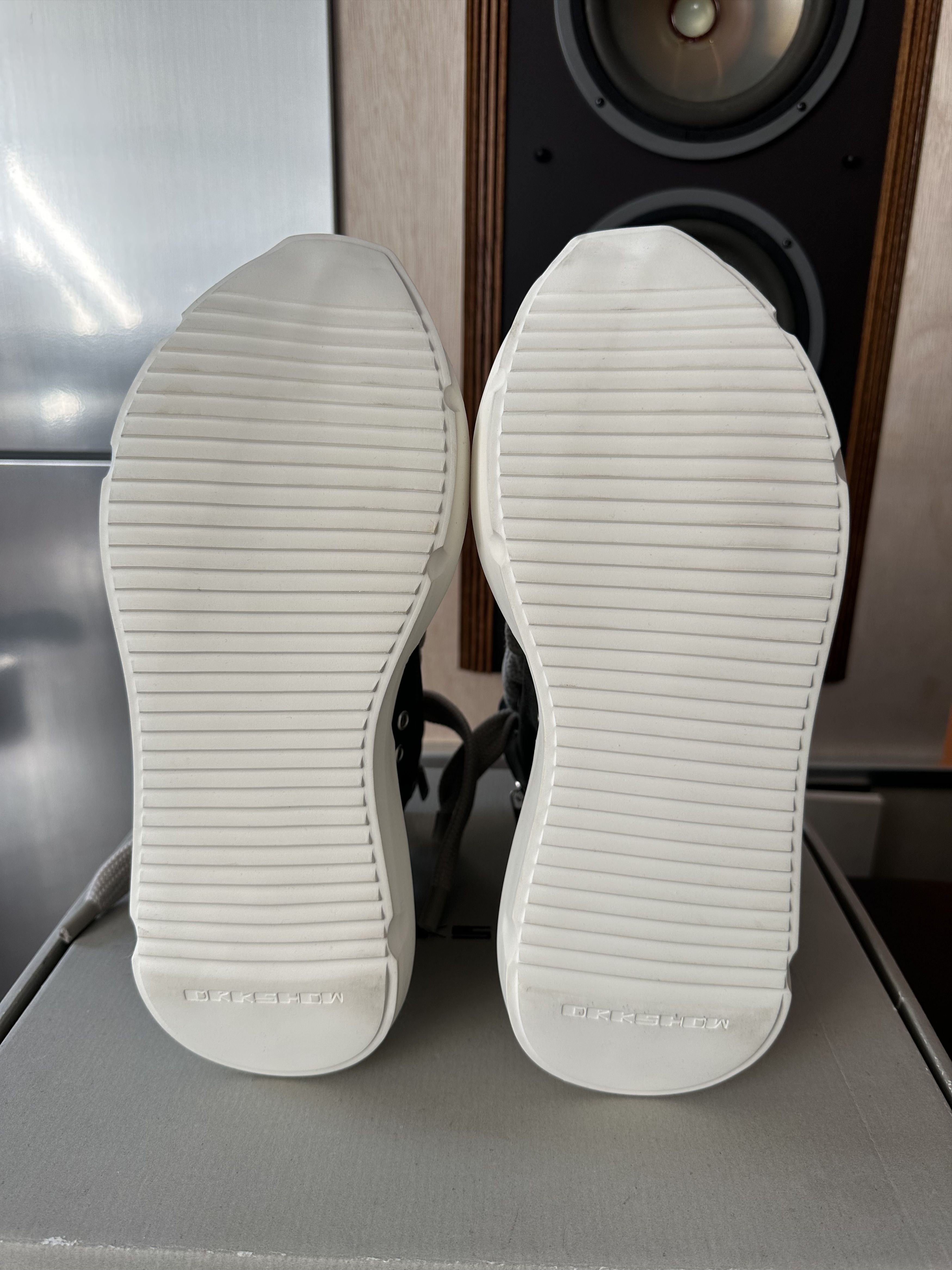 Rick Owens Drkshdw Rick Owens Drkshdw Abstract Jumbo Lace Grey Size 43.5/10.5 Size US 10.5 / EU 43-44 - 7 Thumbnail