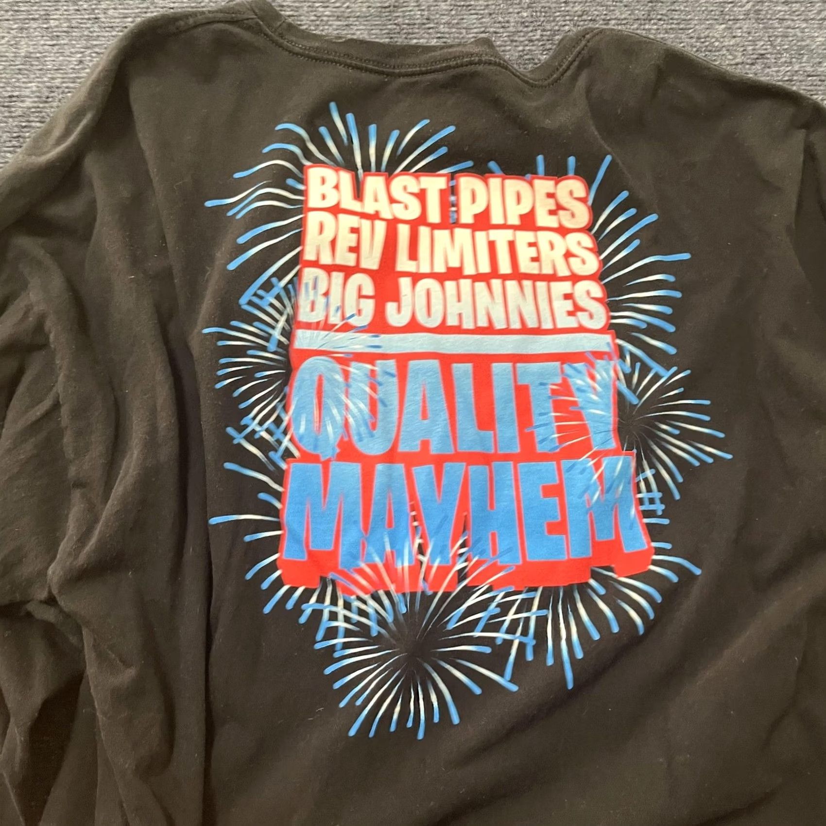 Vintage Hoonigan Shirt Mens 3XL Black Long Sleeve Graphic Print Back Mayhem BLAST PIPES Racing Streetwear Crew Neck Mens Size US XXL / EU 58 / 5 - 2 Thumbnail