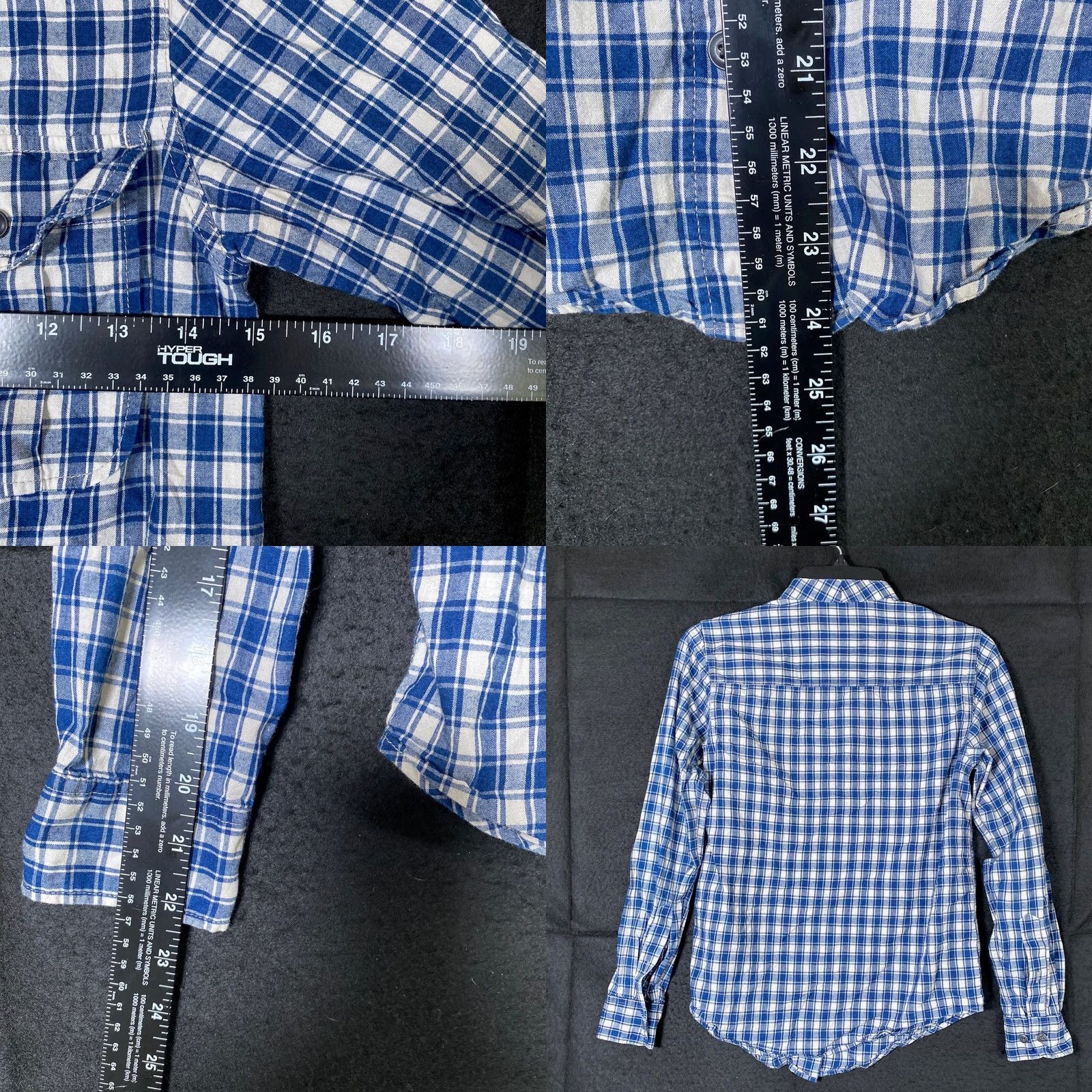 Filson C.C Filson Shirt Blue White Plaid Long Sleeve Button-Down 100% Cotton XS Mens Shirt Size US XS / EU 42 / 0 - 8 Thumbnail