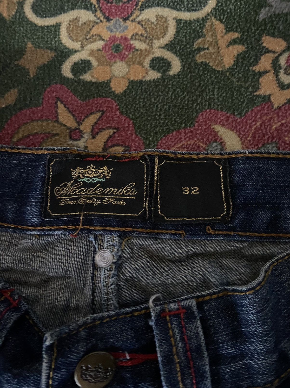 Akademiks Vintage Akademics ‘AKDMKS’ Distressed Jeans Size 32 Size US 32 / EU 48 - 12 Thumbnail