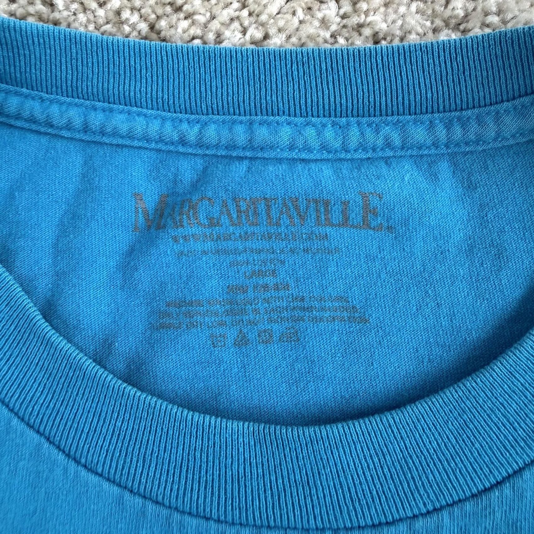 Vintage Margaritaville Shirt Mens Large Blue Panama City Beach Parrot Rum Tee T-Shirt Size US L / EU 52-54 / 3 - 4 Thumbnail
