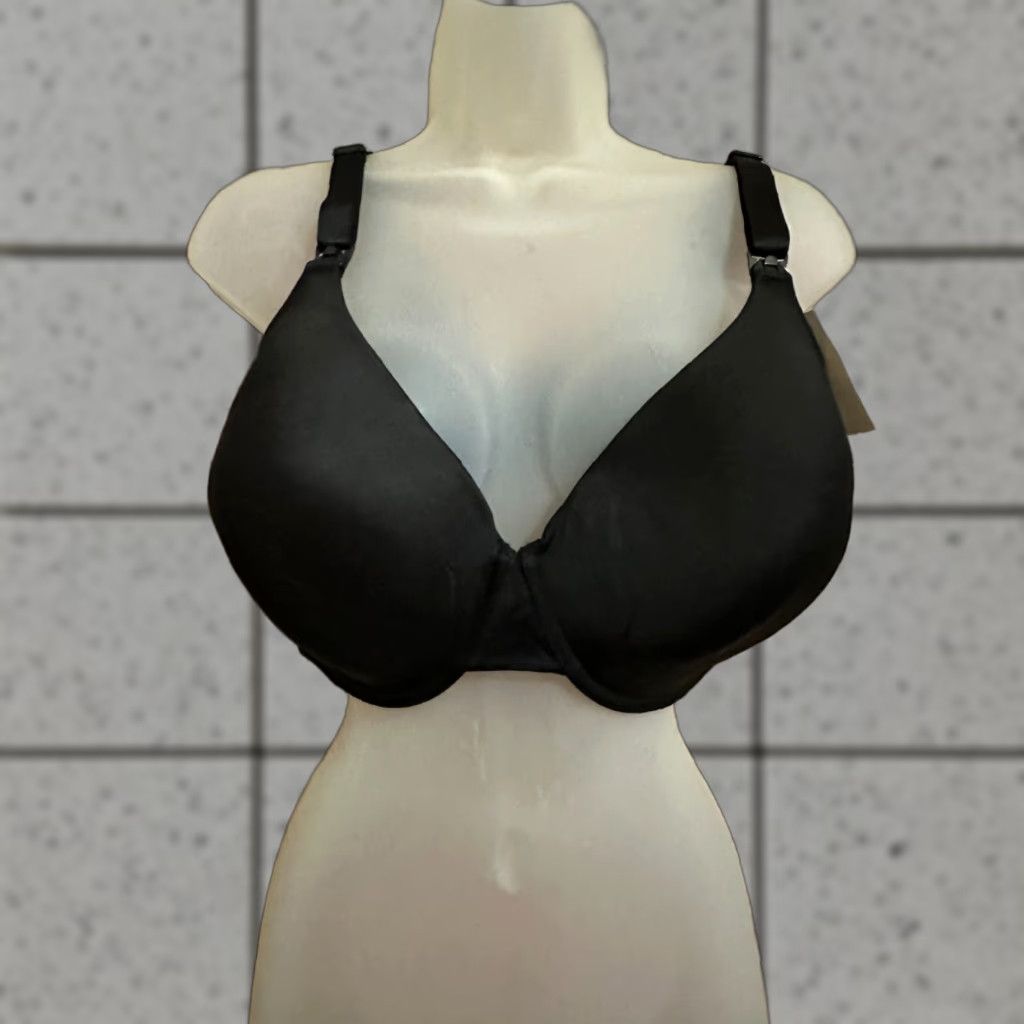Vintage Motherhood Maternity Nursing Bra Black 40DDD NWT Womens Maternity Nursing Bra SS20s? Size ONE SIZE - 1 Thumbnail
