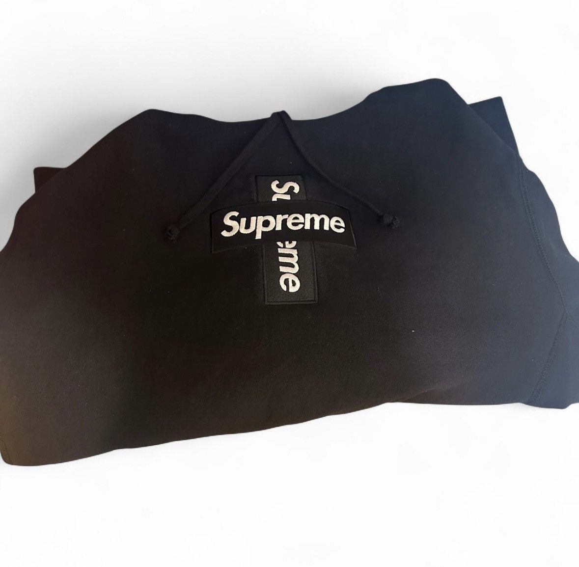 Supreme Supreme cross logo hoodie Black Size US M / EU 48-50 / 2 - 2 Thumbnail