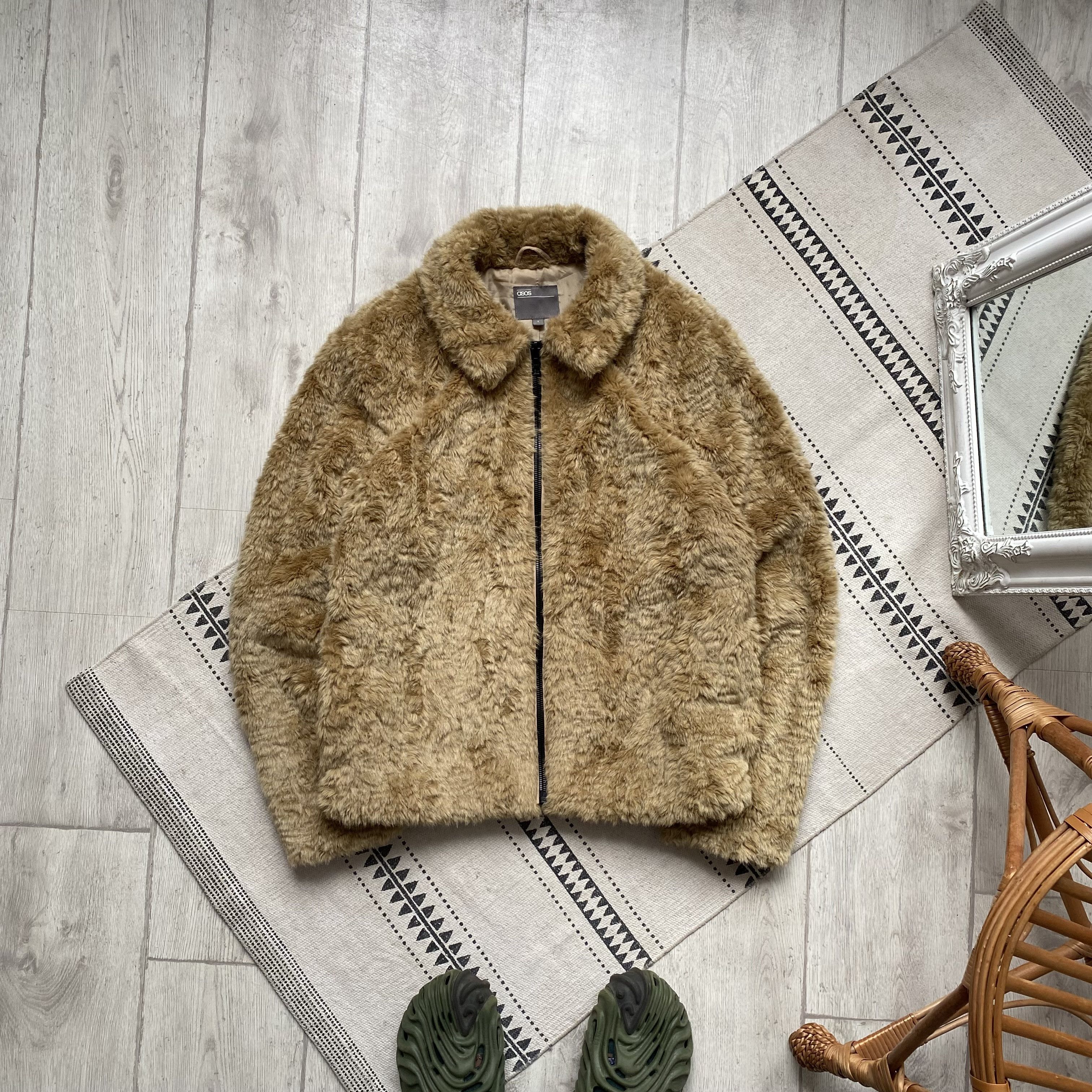 Y2K Japanese Faux Fur jacket Mens LGB Style IF6WAS9