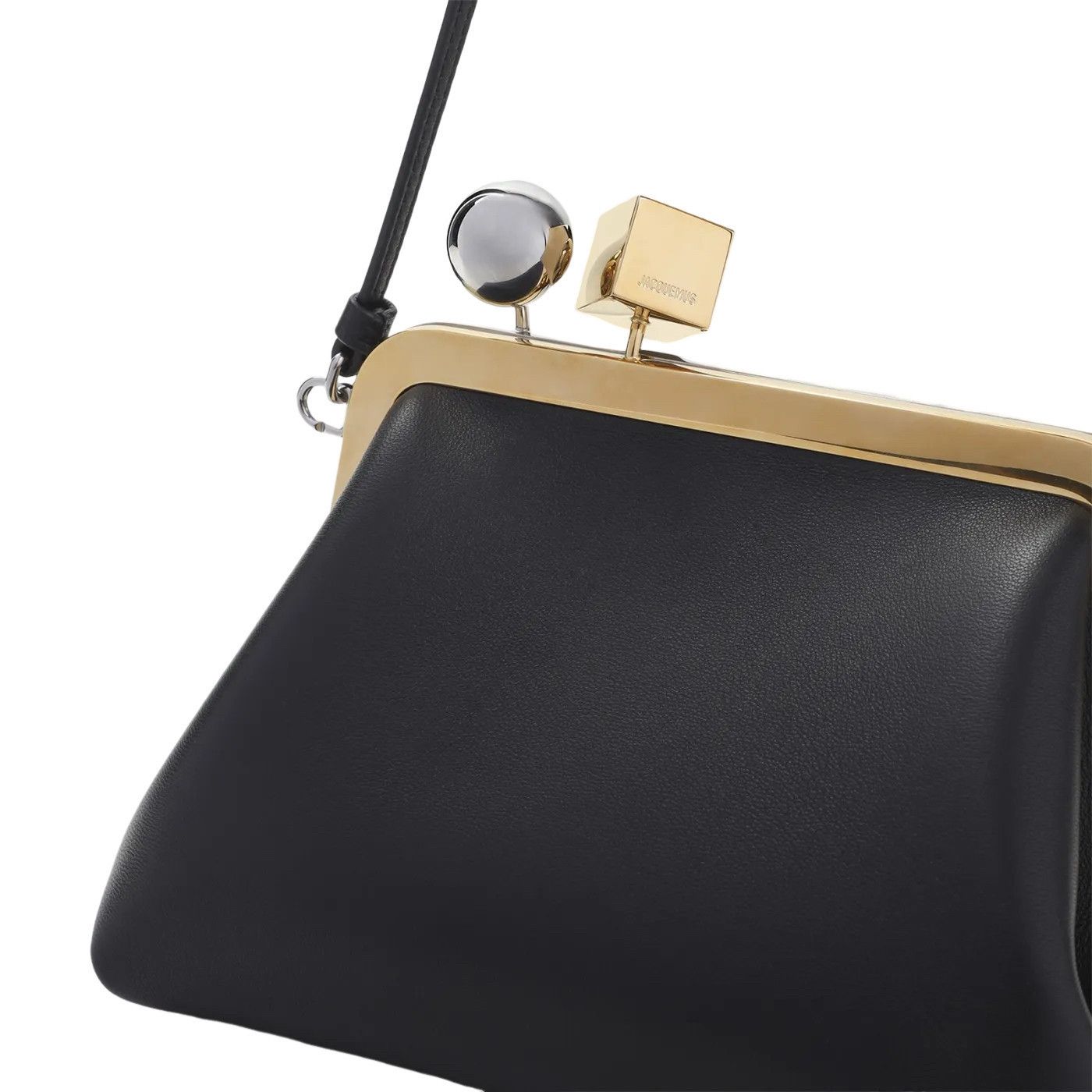 Jacquemus Jacquemus The Berlingot Black Leather Shoulder Bag New Size ONE SIZE - 3 Thumbnail