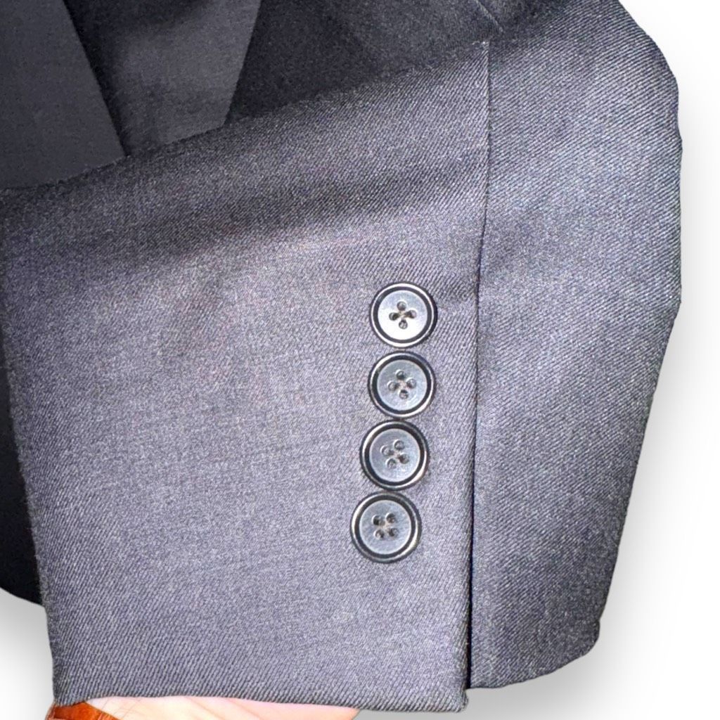 Perlis Perlis Charcoal Gray Empire 1917 Wool Sport Coat 42R Size 42R - 7 Thumbnail