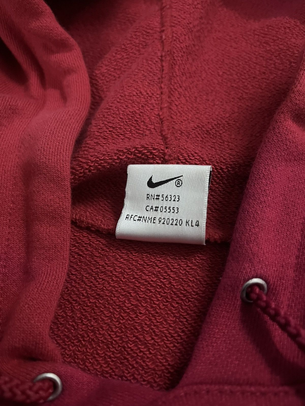 Nike × Vintage Vintage 90's Nike Crayon Big Swoosh Hoodie Size US M / EU 48-50 / 2 - 4 Thumbnail