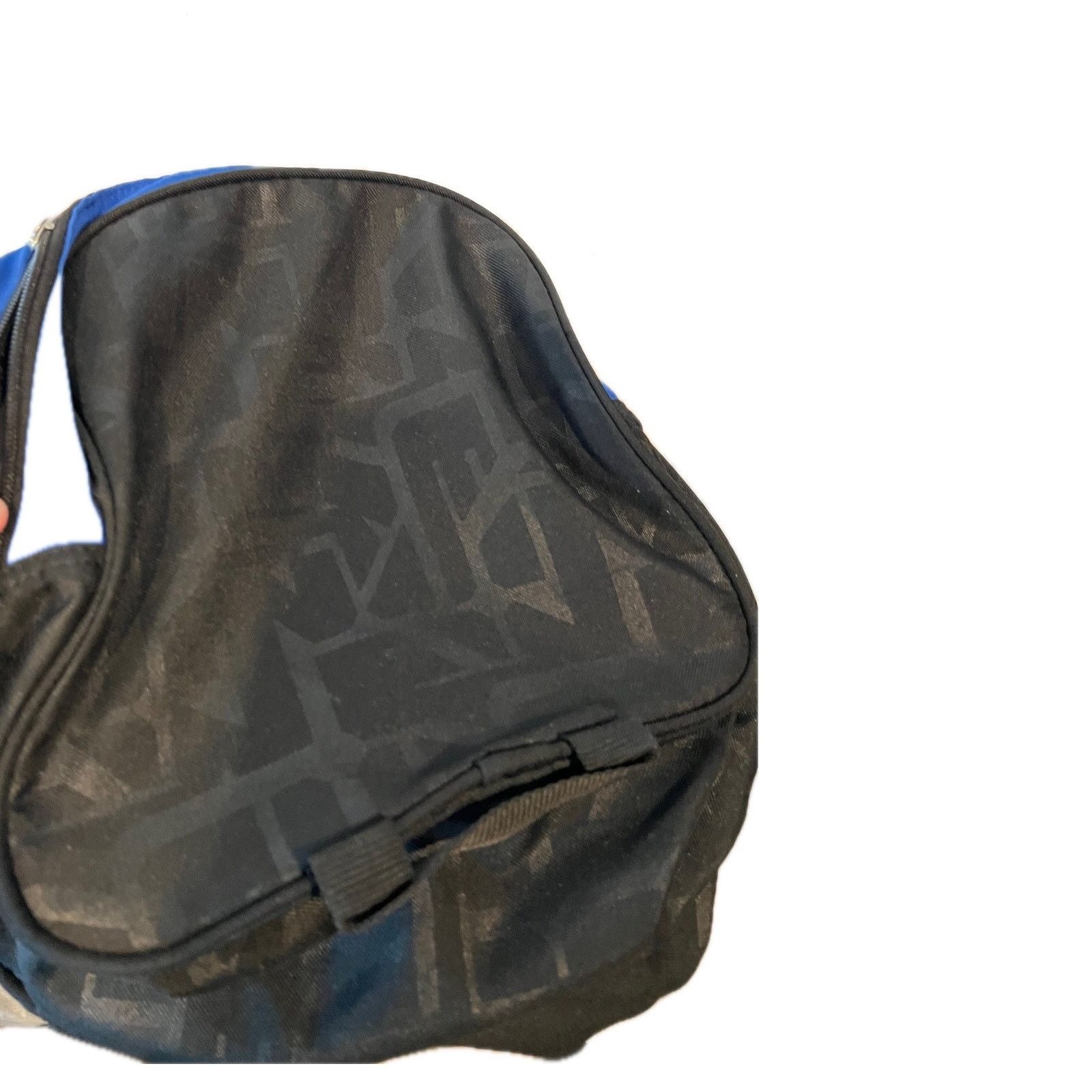 Nike Vintage Nike Blue Black Gym Duffel Bag 18x10x10 Size ONE SIZE - 6 Thumbnail
