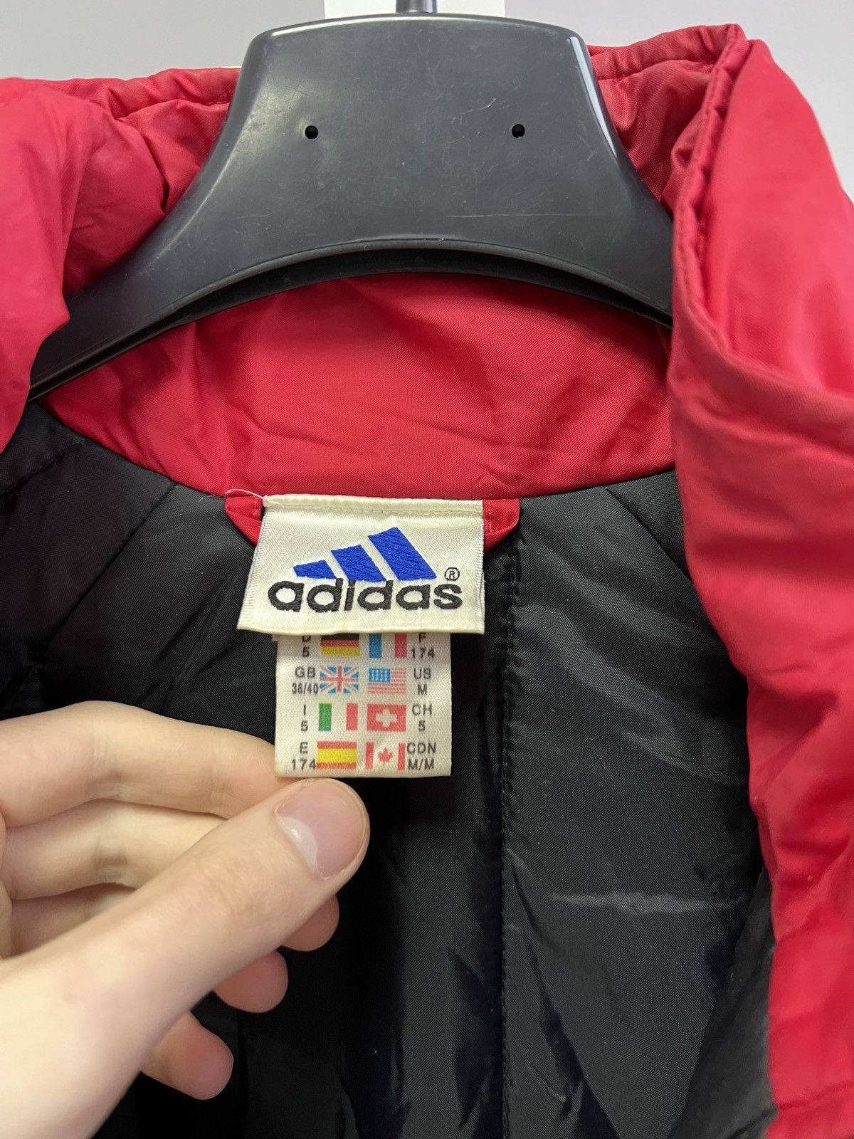 Adidas × Vintage Vintage Adidas Suisse Puffer down coat jacket Size US M / EU 48-50 / 2 - 7 Thumbnail