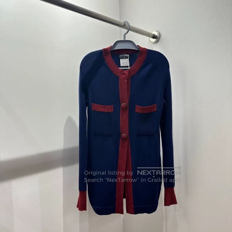 Chanel Chanel Color-matched cashmere knitted cardigan coat Size XS / US 0-2 / IT 36-38 - 1 Thumbnail