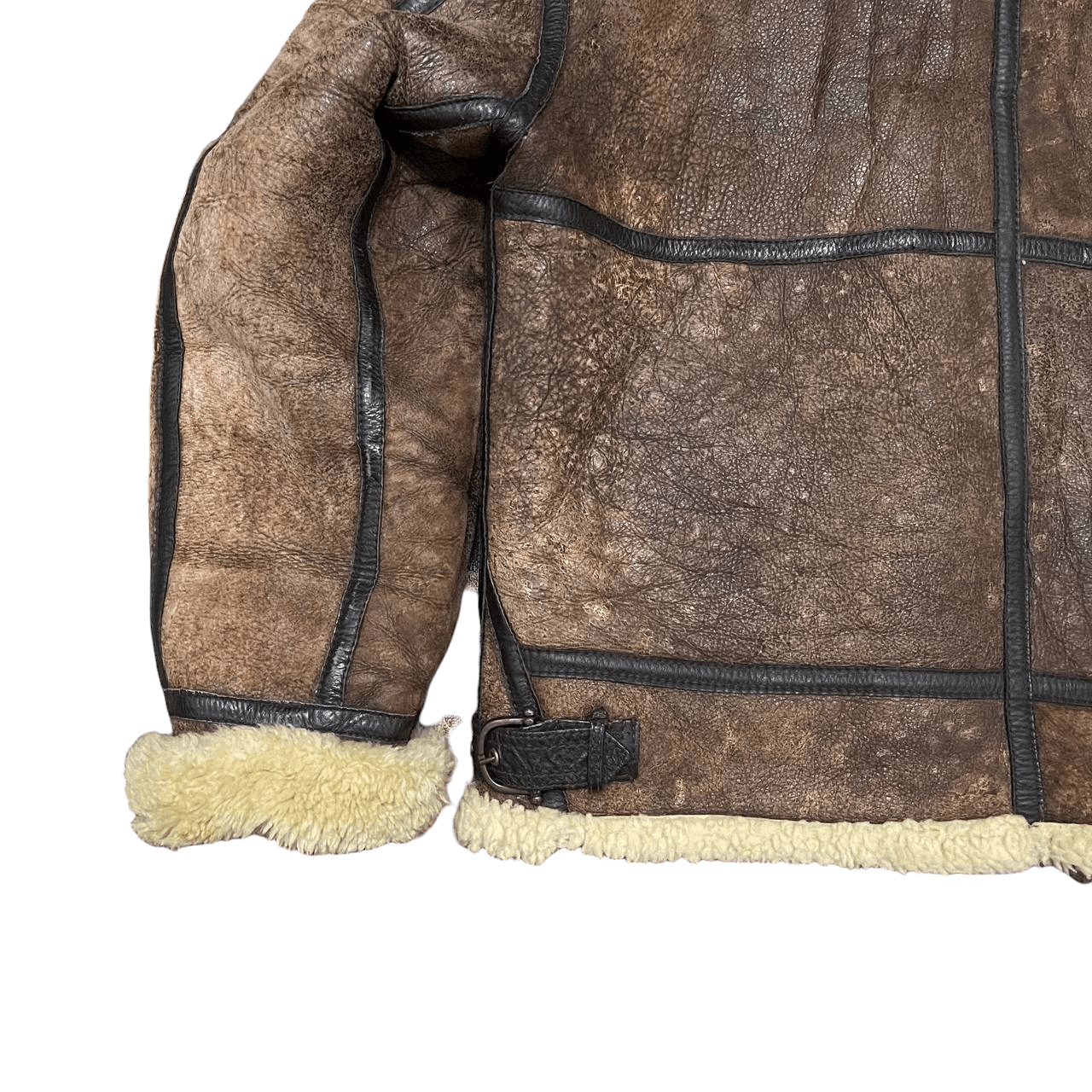 Leather Vintage B3 by Gleeman Military Sheepskin Coat Shearling Size US L / EU 52-54 / 3 - 14 Thumbnail