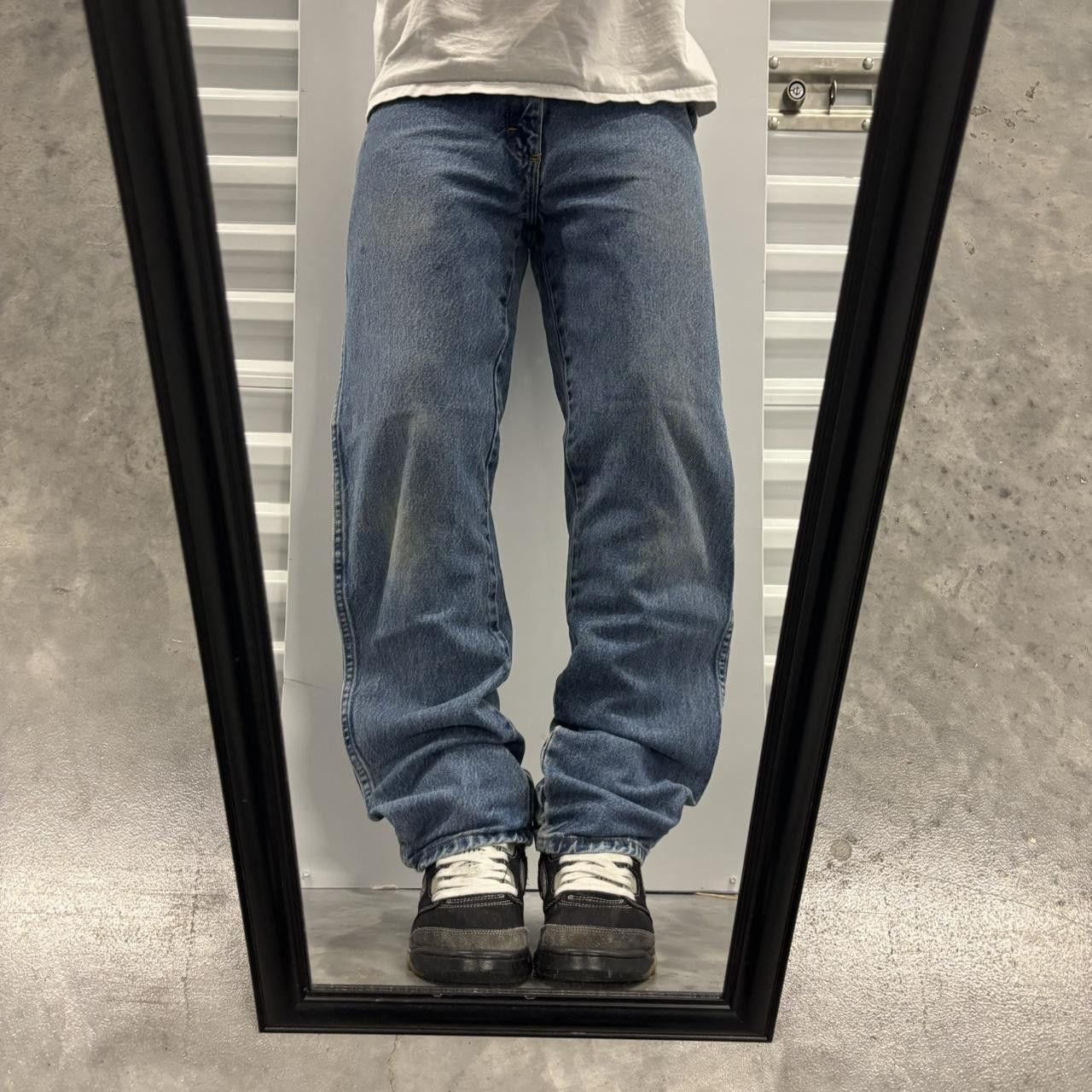 Japanese Brand × Vintage Crazy Vintage 90s Medium Wash Essential Denim Jeans! Size US 30 / EU 46 - 1 Thumbnail