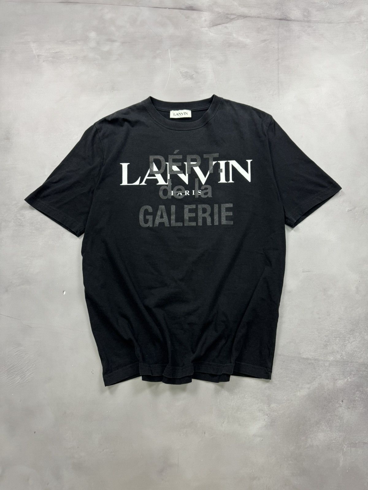 Gallery Dept. Ss21 Gallery Dept x Lanvin Logo Tee(Black/L) Size US L / EU 52-54 / 3 - 1 Thumbnail