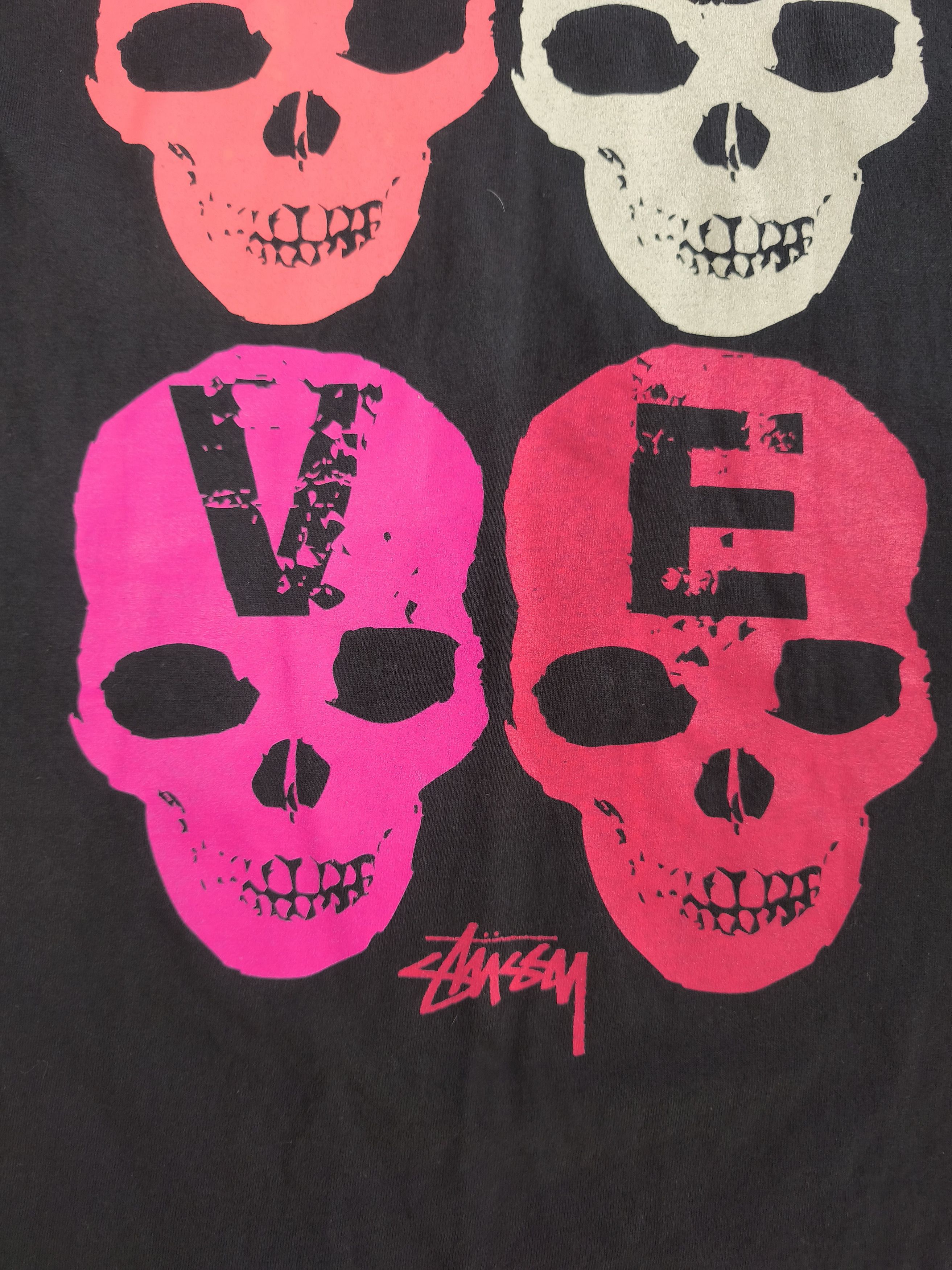 Stussy Vintage Stussy Love Hate T Shirt Size US M / EU 48-50 / 2 - 3 Thumbnail
