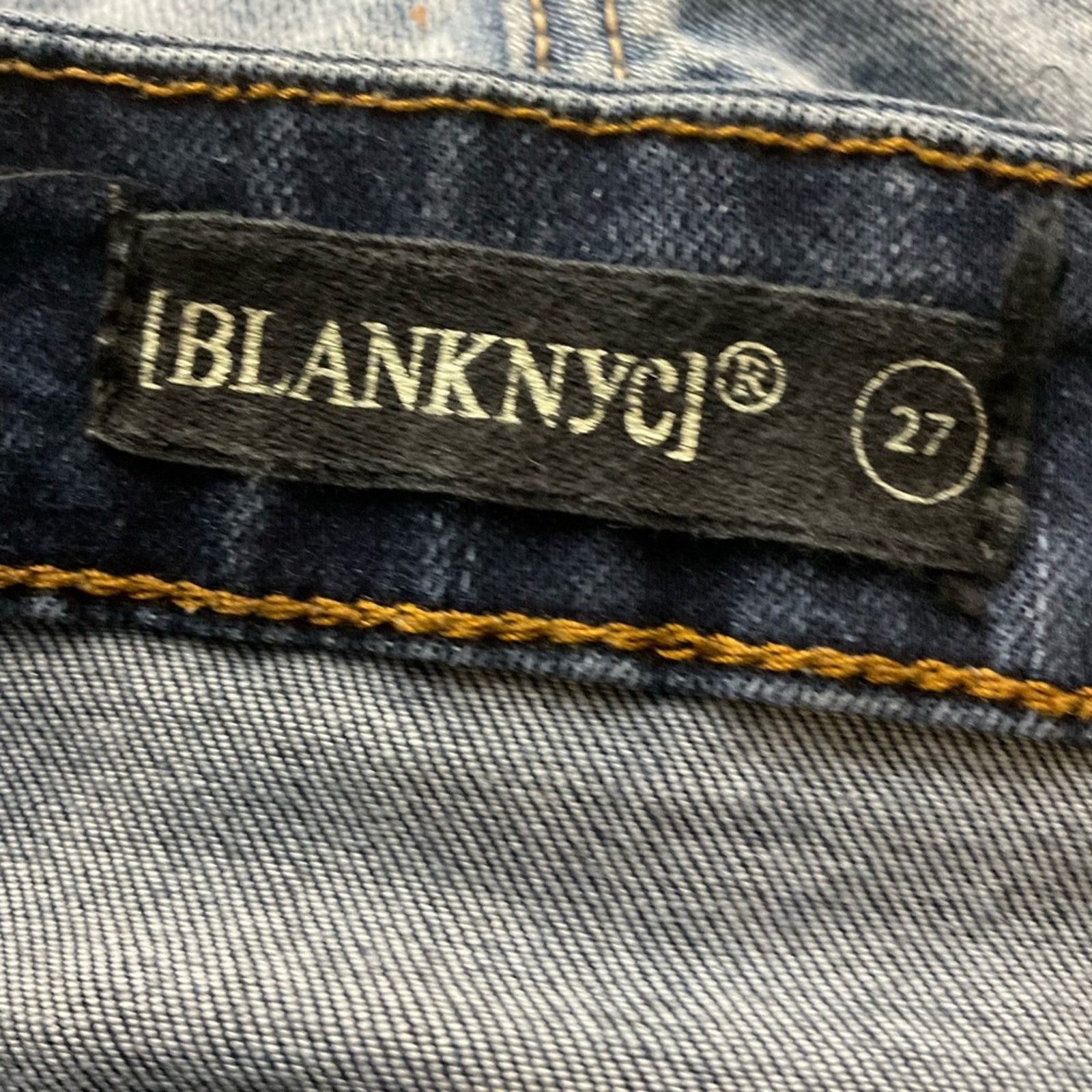 BLANKNYC Blank NYC Fancy That Raw Hem Ruffle Crop Ankle Jean 27 Size 27" / US 4 / IT 40 - 6 Thumbnail