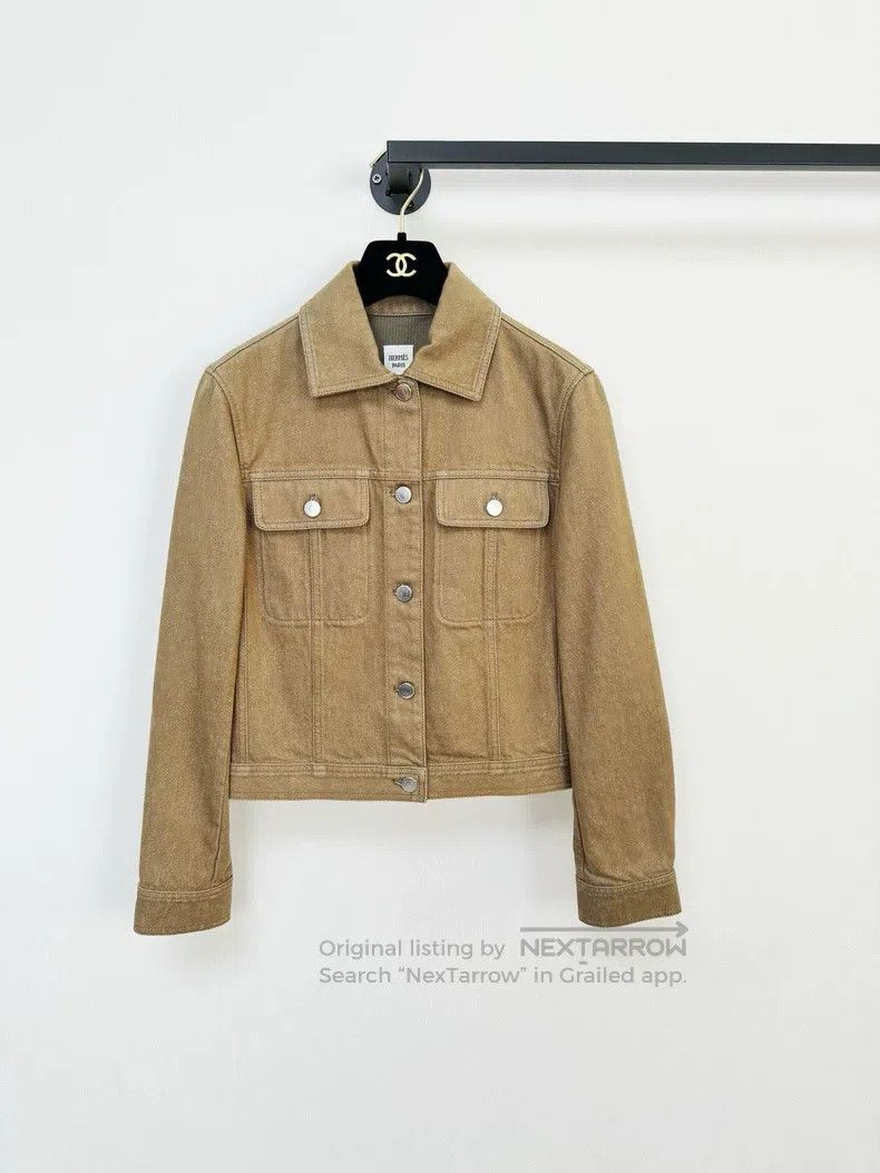 Hermes Hermes Tagged Denim Jacket Size XXS / US 00 / IT 34 - 1 Thumbnail