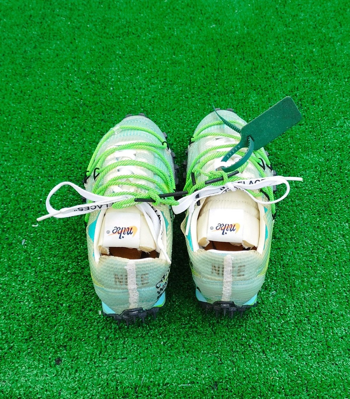 Nike × Off-White Shoes Nike Waffle Racer Off-White Size US 7 / IT 37 - 6 Thumbnail