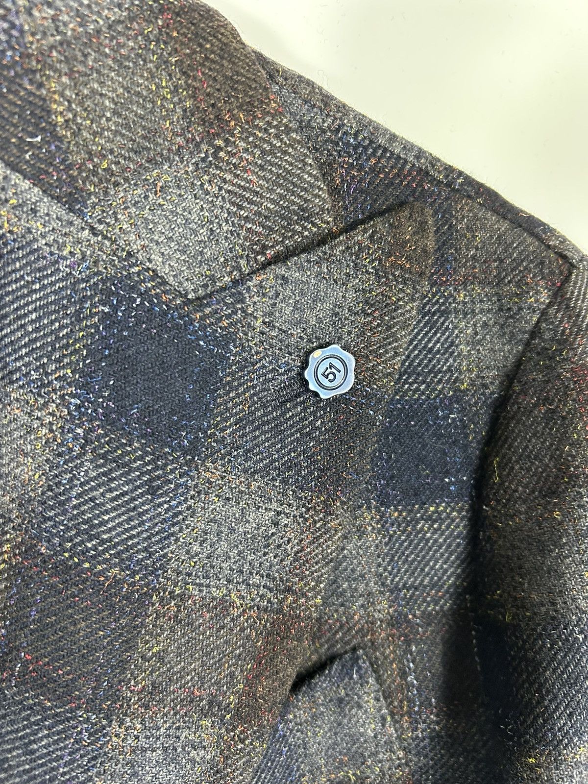 Designer 🔥51 CINQUANTUNO Italian Wool Luxury Flannel Sport Coat Size US M / EU 48-50 / 2 - 7 Thumbnail