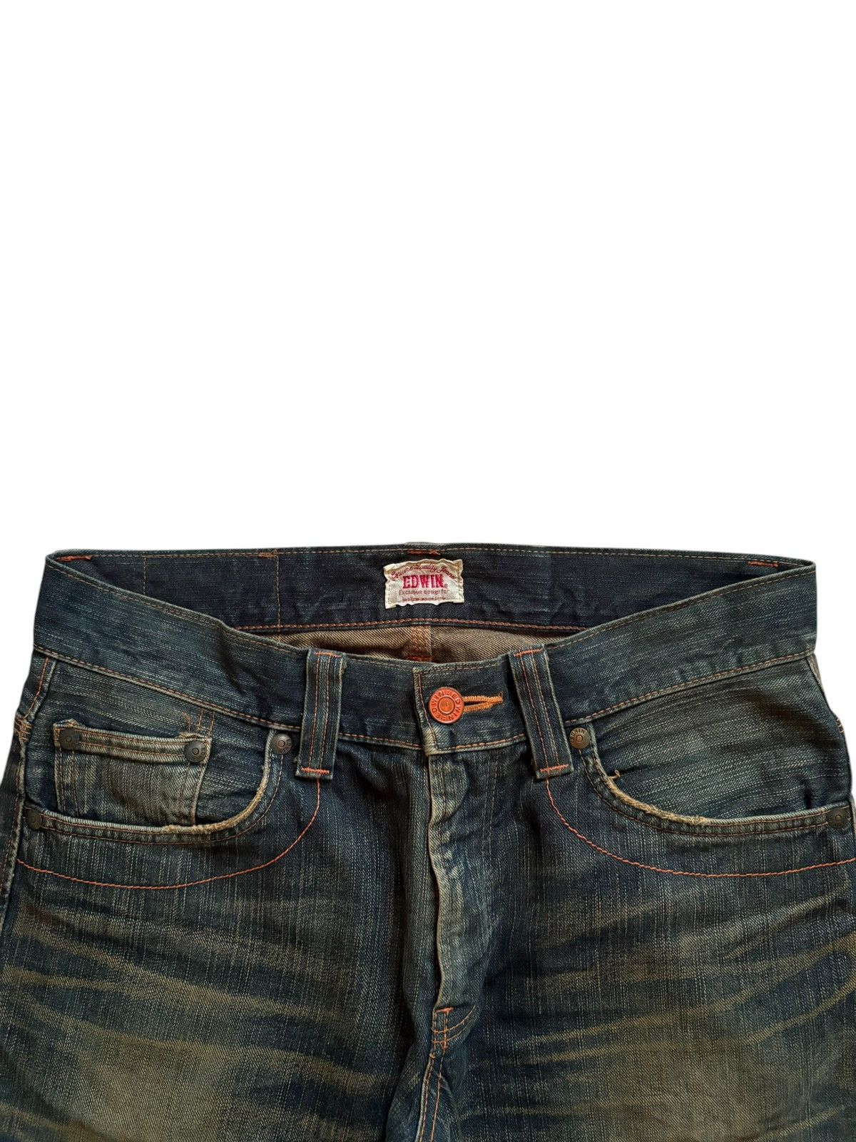 Edwin SALES🔥Exclusive Vintage Edwin Rusty Mud Wash Jean Shorts Size US 34 / EU 50 - 4 Thumbnail