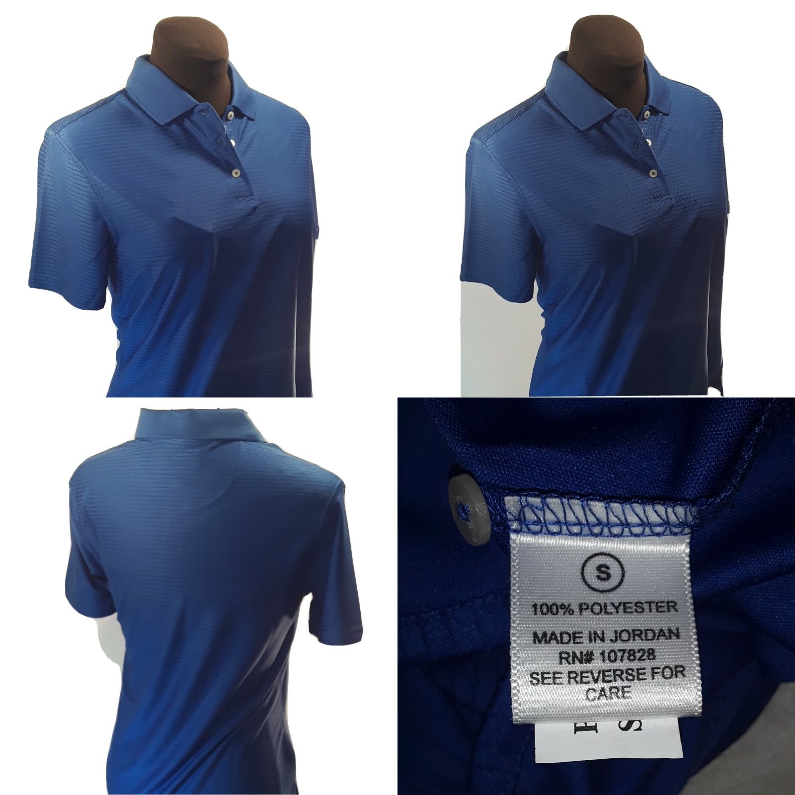 Vintage Heritage Cross DRY System SCOTCHGARD 18x26 d9 Golf Shirt Polo SM. Blue NWT Adults Mens Short Sleeve 2010-2019 Size US S / EU 44-46 / 1 - 8 Thumbnail