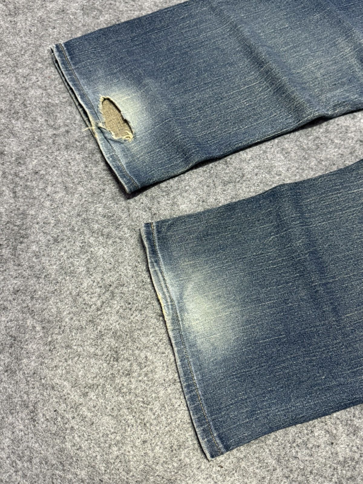 Edwin 2000s Edwin XV Leather Trimmed Muddy Wash Loose Jeans Size US 32 / EU 48 - 6 Thumbnail