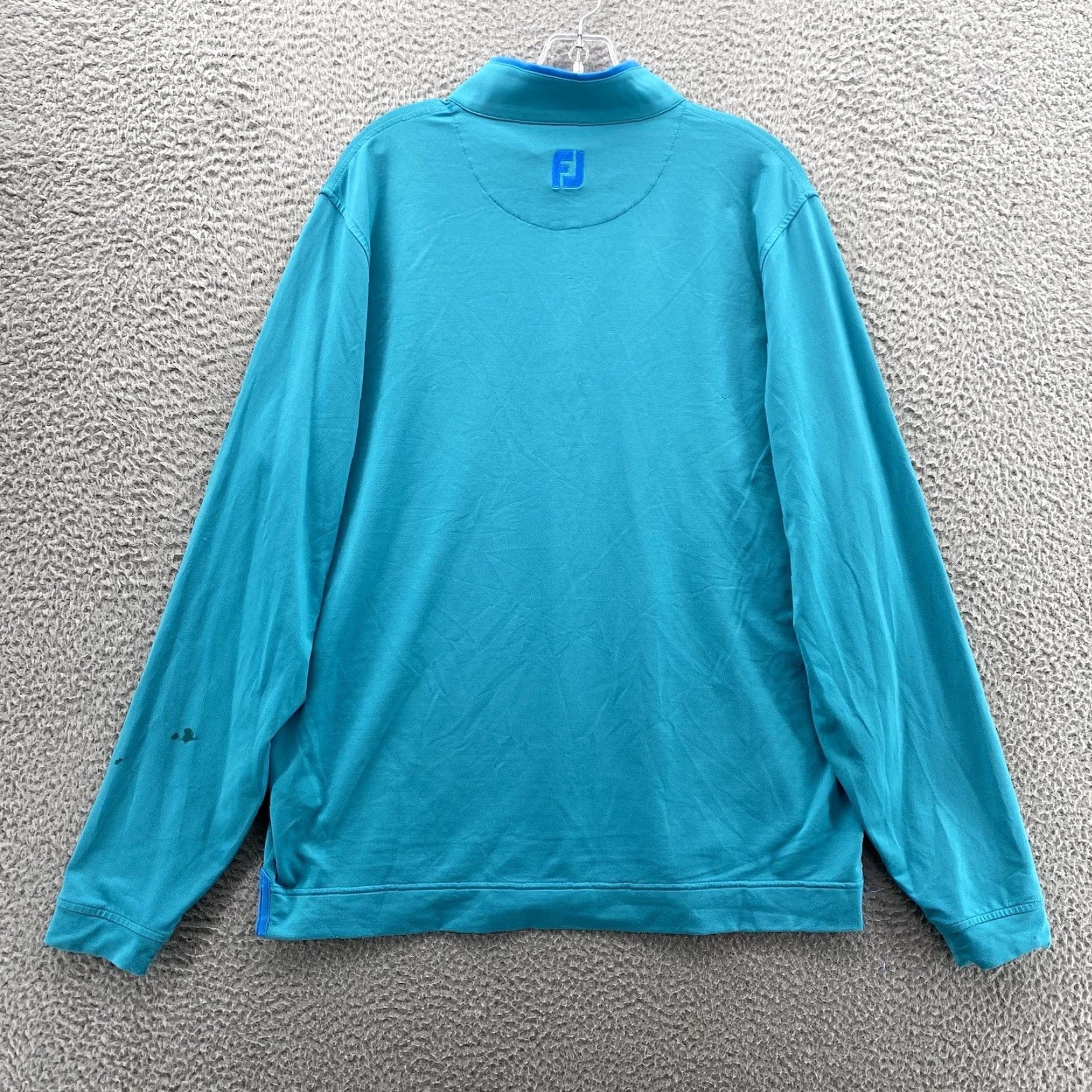 Lululemon Footjoy Pullover Sweatshirt Large Blue 1/4 Zip Performance Golf Sweater Gorpcore - Men's Size US L / EU 52-54 / 3 - 7 Thumbnail