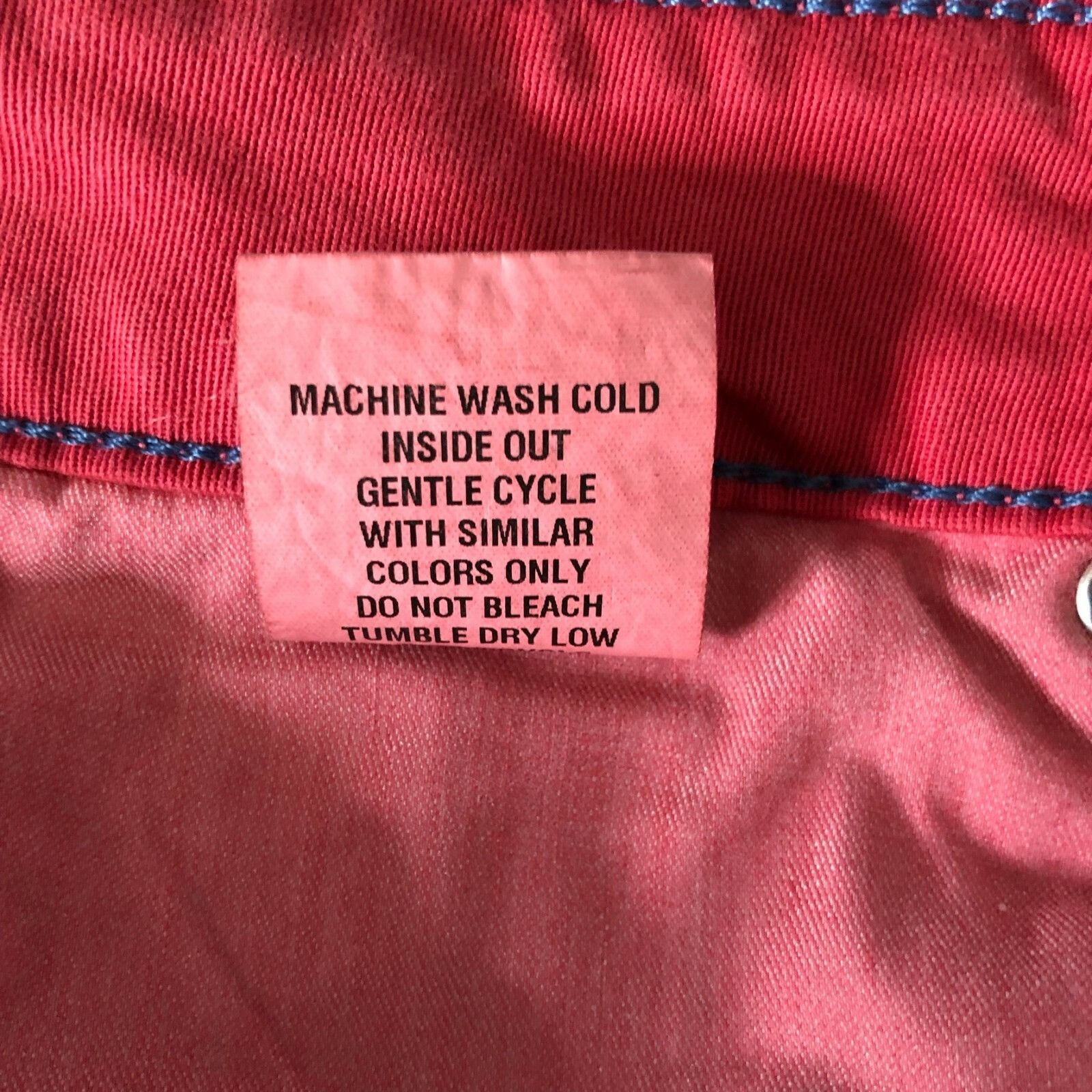 Other Level 99 Womens Jeans Lily Skinny Straight Red Pink Stretch Size 30" / US 8 / IT 44 - 5 Thumbnail