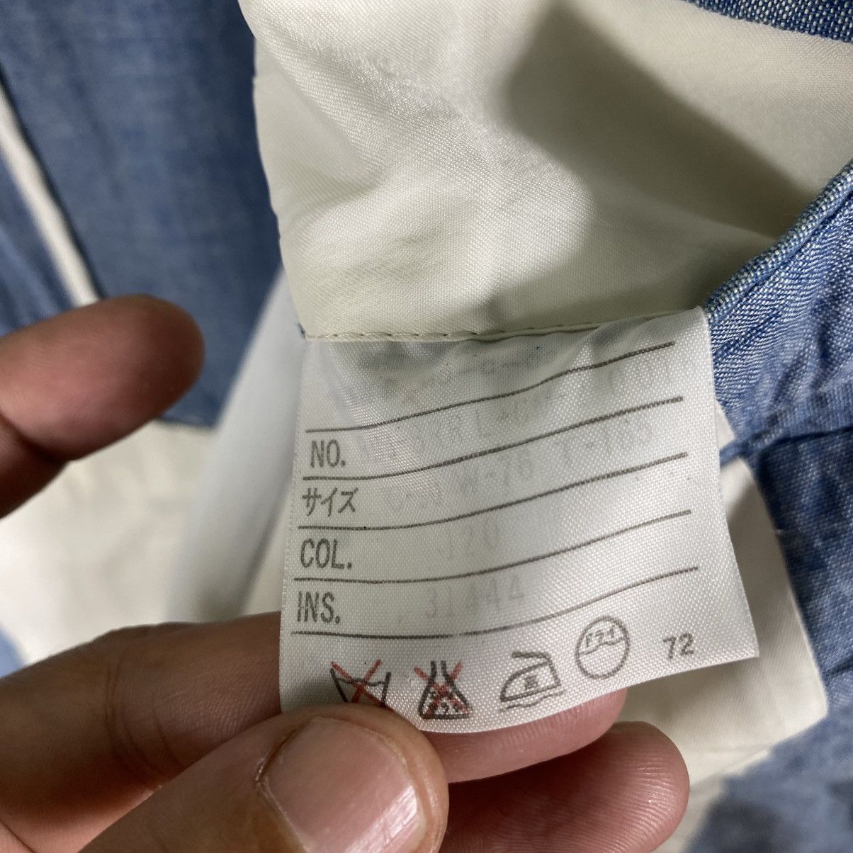 Polo Ralph Lauren Vintage Polo Ralph Lauren Chambray Blue Blazer Jacket Size 42R - 9 Thumbnail