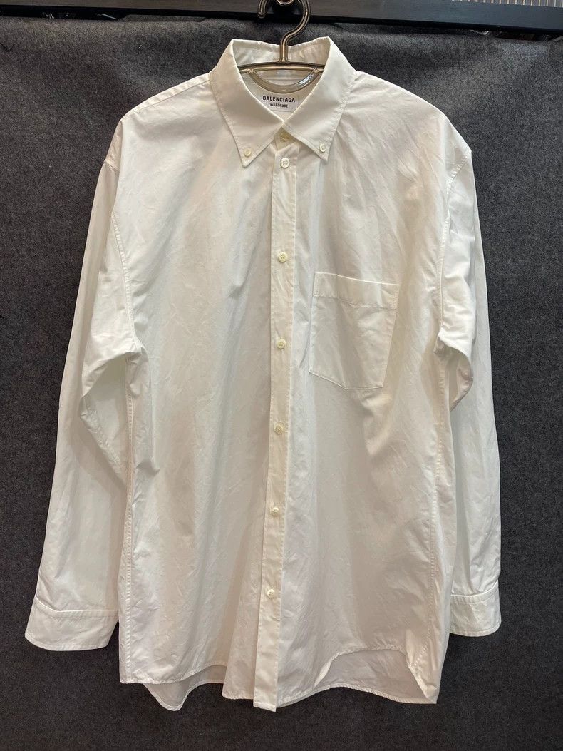 Balenciaga Balenciaga Oversized Back Logo Shirt - dmc Size US M / EU 48-50 / 2 - 1 Thumbnail