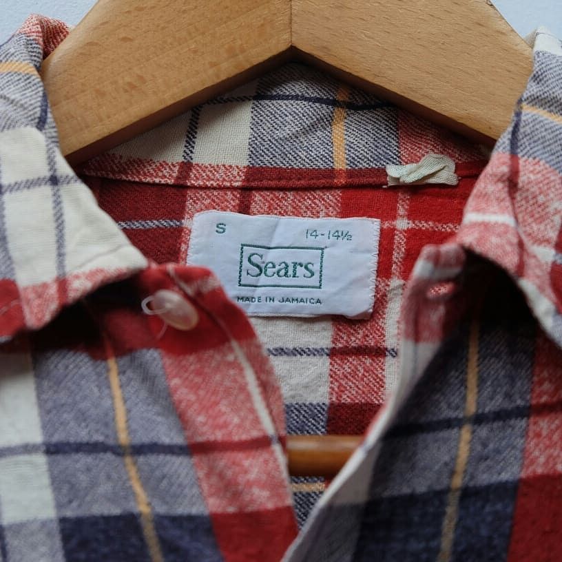 Sears Vintage Sears Flanel Jamaican Cotton finest Size small Size US M / EU 48-50 / 2 - 1 Thumbnail